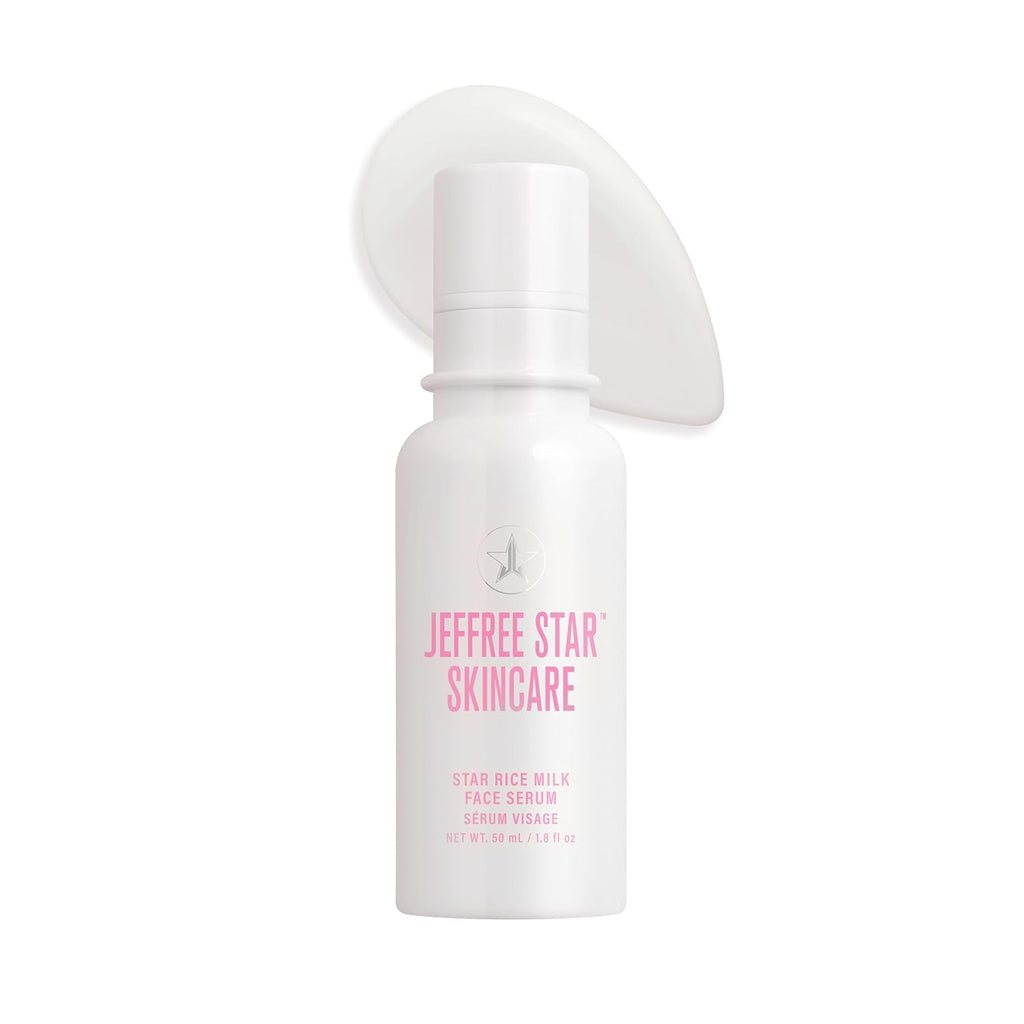 Jeffree Star Cosmetics Rice Milk Face Serum, Nourishing Skin Treatment with Hyaluronic Acid, 1.8 oz