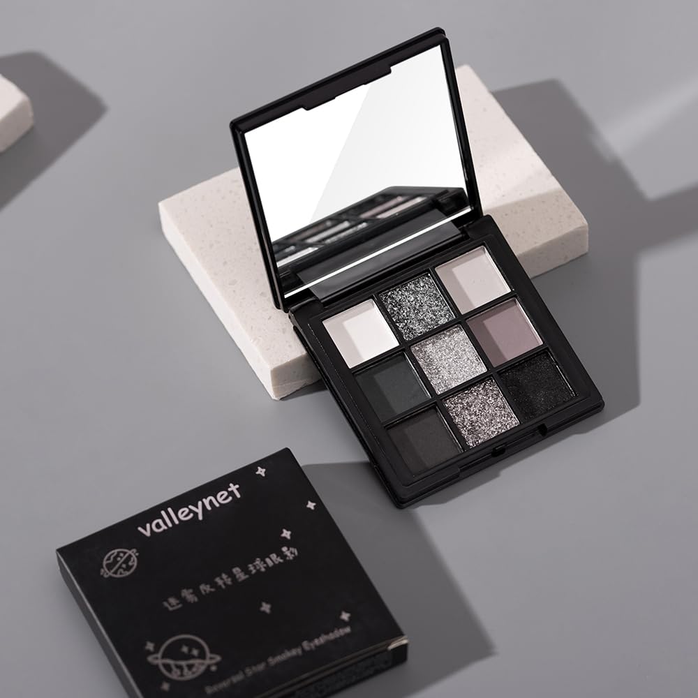 9 Color Brown Eyeshadow Palette - Rose Gold Dark Brown Bronze Naked Matte & Glitter Shades, Long-Lasting, Waterproof & Blendable, Natural Nude Eye Shadow Set sombras para ojos (Chocolate)