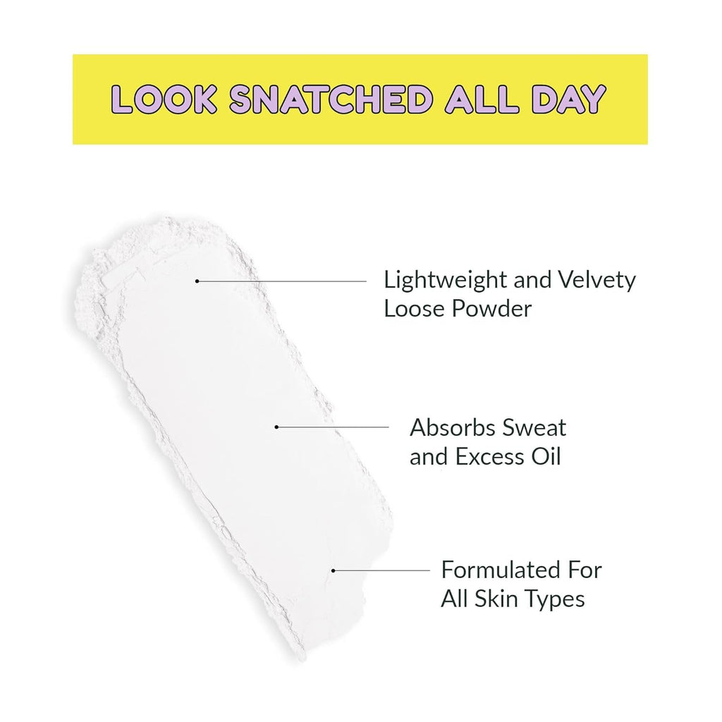 Kimchi Chic Beauty Puff Puff Pass Set and Bake Setting Powder for Makeup, Extra Fluffy Loose Face Powder Poof, Soft Natural Face Makeup for Uneven Skin Tone, 03 Translucent