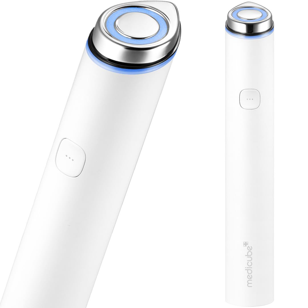 medicube Mini Booster Pro White | Affordable at-Home Facial Device for Beginners - Portable Glow Booster for Glass Skin, Boosting Skin Care Absorption, Skincare for Teens, Korean Skin Care