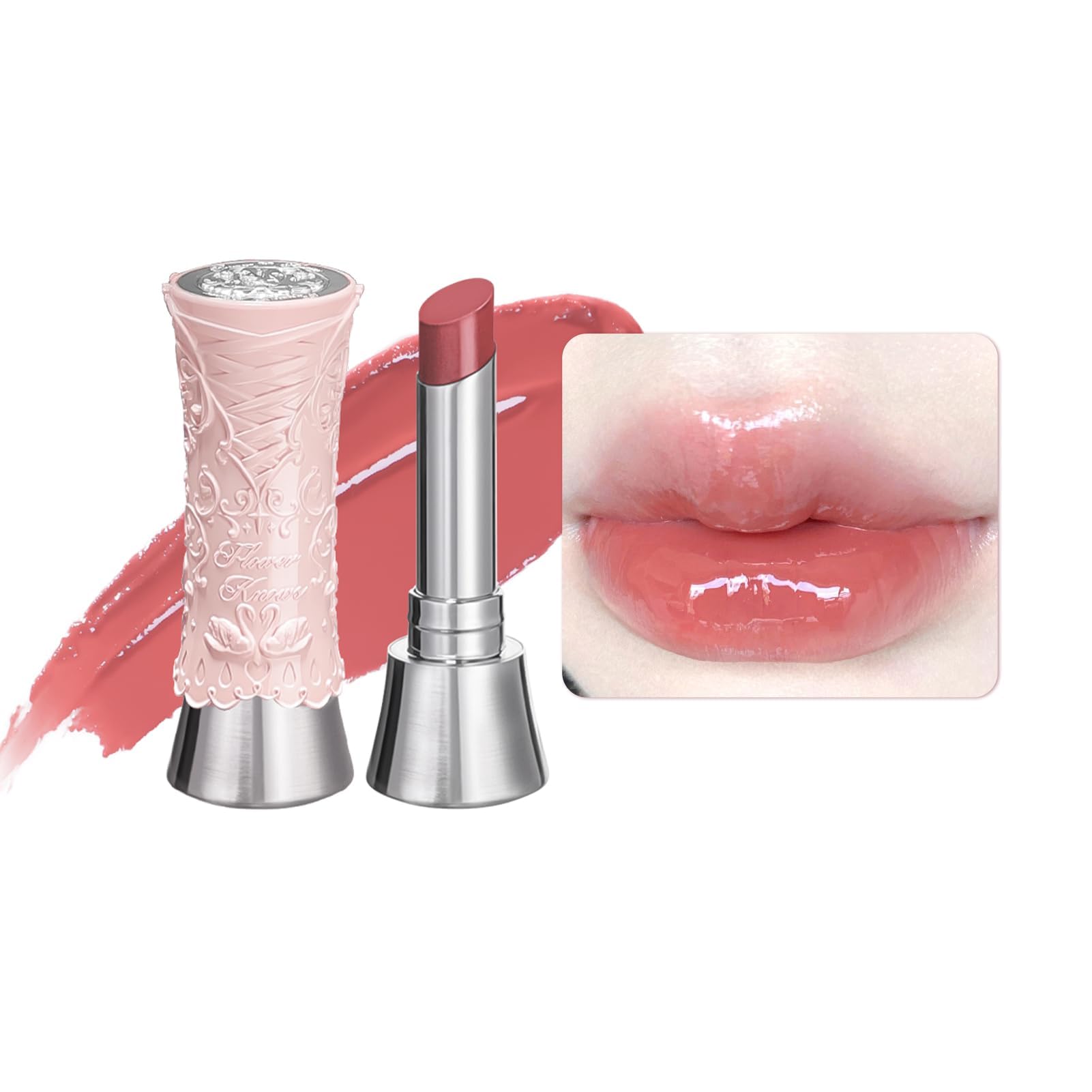 Flower Knows Swan Ballet Shine Lipstick