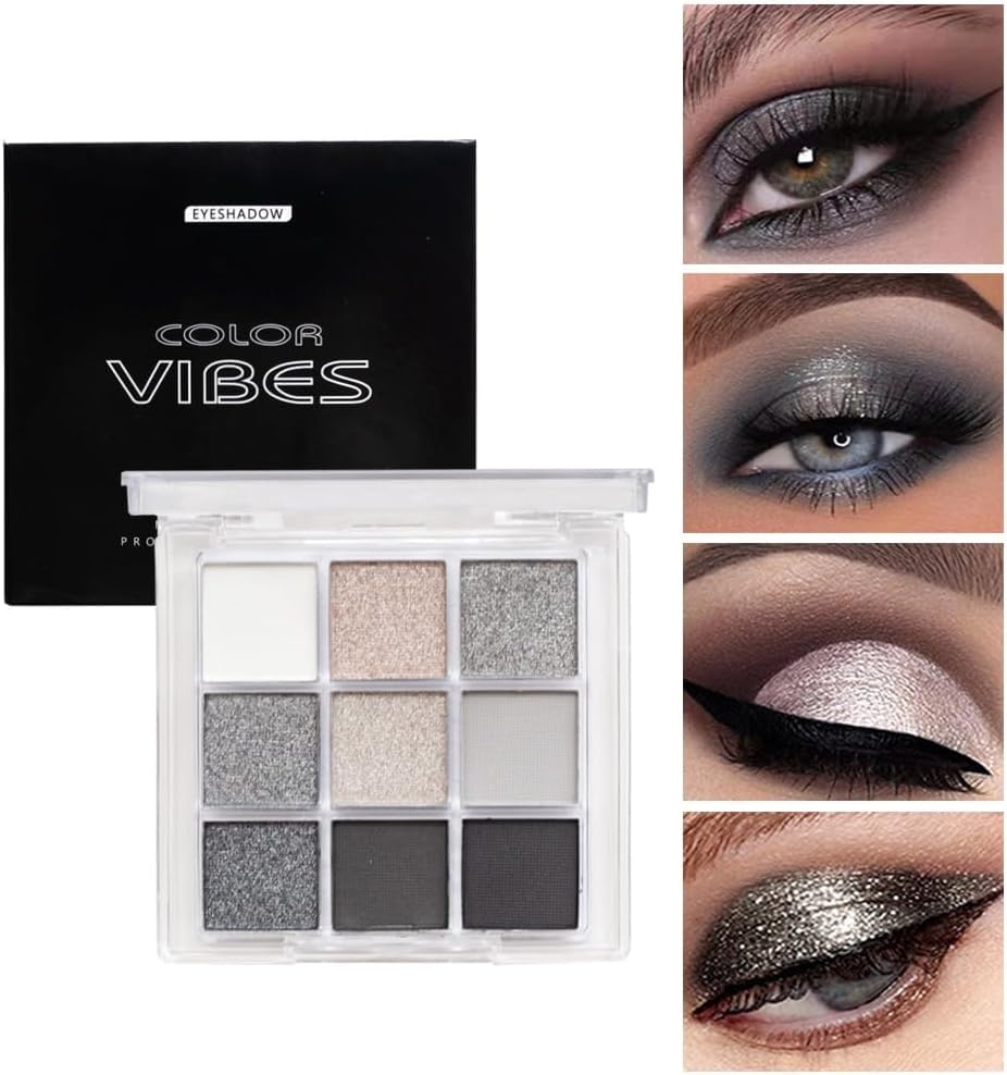 9 Color Brown Eyeshadow Palette - Rose Gold Dark Brown Bronze Naked Matte & Glitter Shades, Long-Lasting, Waterproof & Blendable, Natural Nude Eye Shadow Set sombras para ojos (Chocolate)