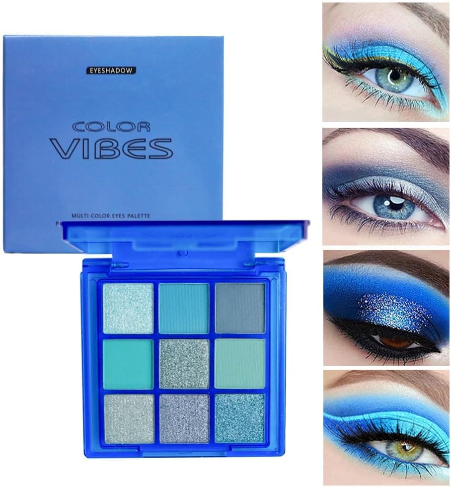 9 Color Brown Eyeshadow Palette - Rose Gold Dark Brown Bronze Naked Matte & Glitter Shades, Long-Lasting, Waterproof & Blendable, Natural Nude Eye Shadow Set sombras para ojos (Chocolate)