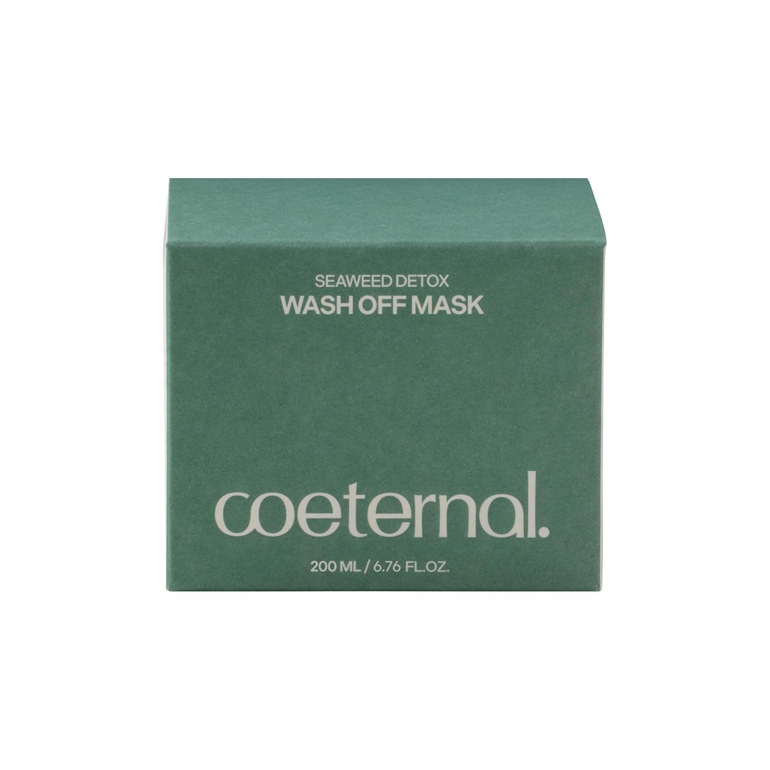 Seaweed Detox Wash Off Mask, Cooling Korean Clay Mask with Bentonite, Kaolin, Glycerin & Seaweed Extracts for Pore Minimizing, Deep Cleansing, Non-Drying Mud Mask, 200ml / 6.76 fl.oz.