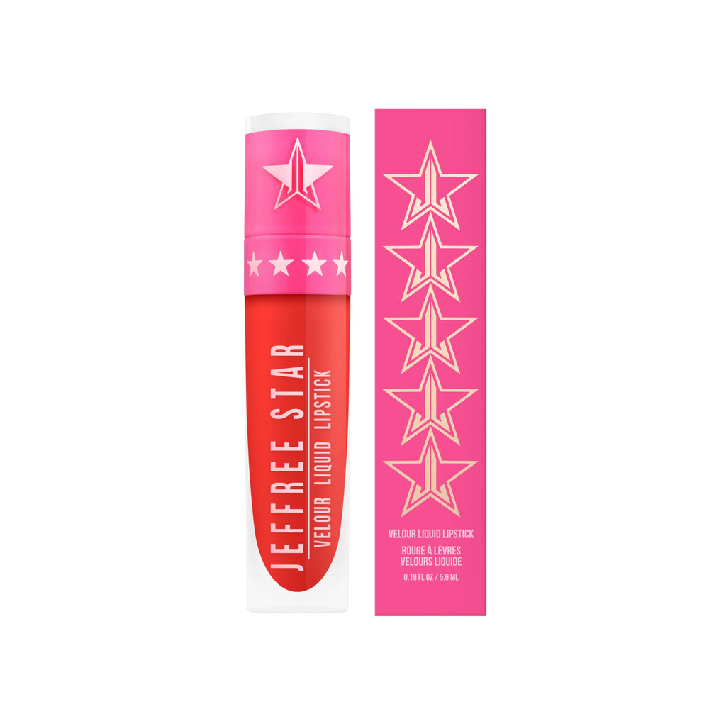 Jeffree Star Cosmetics Velour Liquid Lipstick, 0.19 fl oz, Long-lasting Matte Finish (Redrum)