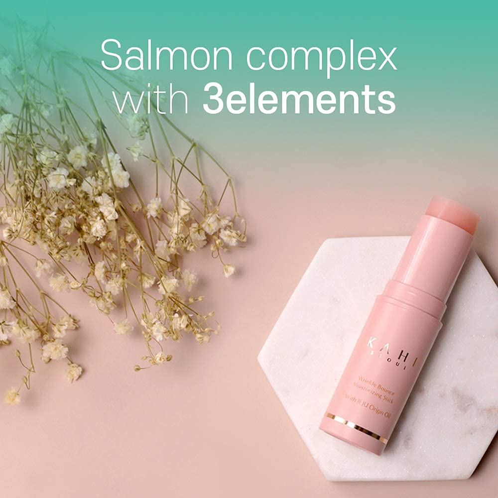 KAHI Wrinkle Bounce Multi Balm Stick | PDRN Collagen Wrinkle Stick | Korean Skin Care |All-in-One Hydrating Lip Balm Eye Cream Neck Cream Make Up Base & Face Mist Moisture Balm