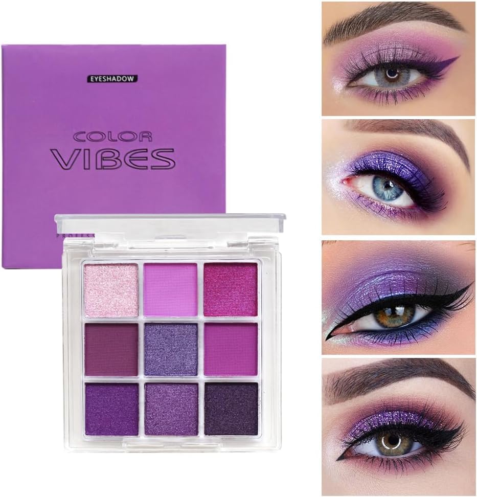 9 Color Brown Eyeshadow Palette - Rose Gold Dark Brown Bronze Naked Matte & Glitter Shades, Long-Lasting, Waterproof & Blendable, Natural Nude Eye Shadow Set sombras para ojos (Chocolate)