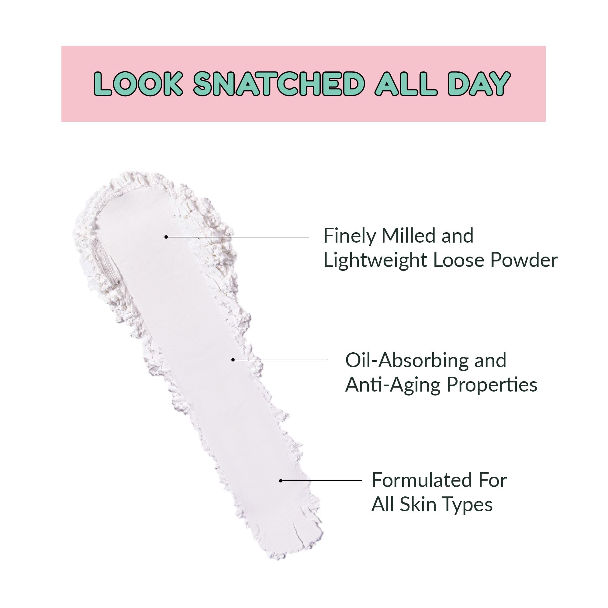 Kimchi Chic Beauty Puff Puff Pass Set and Bake Setting Powder for Makeup, Extra Fluffy Loose Face Powder Poof, Soft Natural Face Makeup for Uneven Skin Tone, 03 Translucent