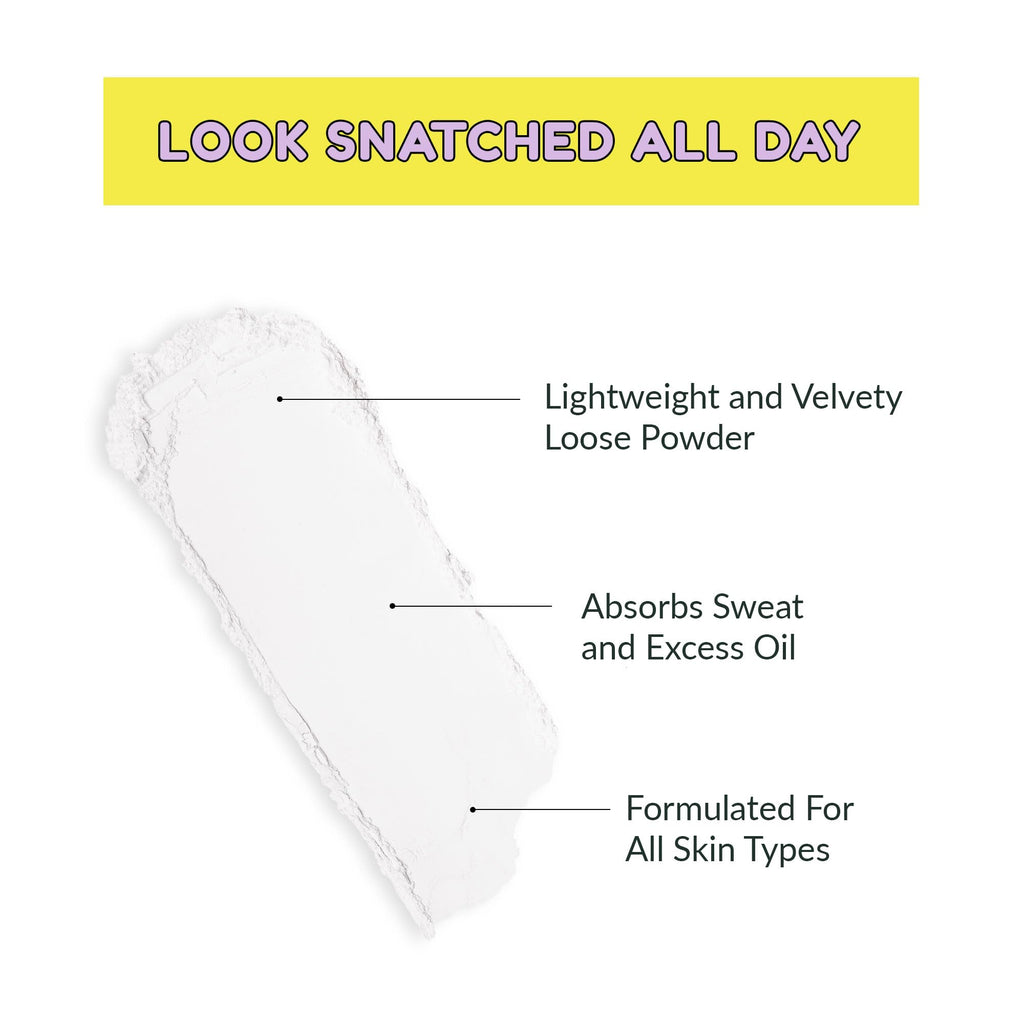 Kimchi Chic Beauty Puff Puff Pass Set and Bake Setting Powder for Makeup, Extra Fluffy Loose Face Powder Poof, Soft Natural Face Makeup for Uneven Skin Tone, 03 Translucent