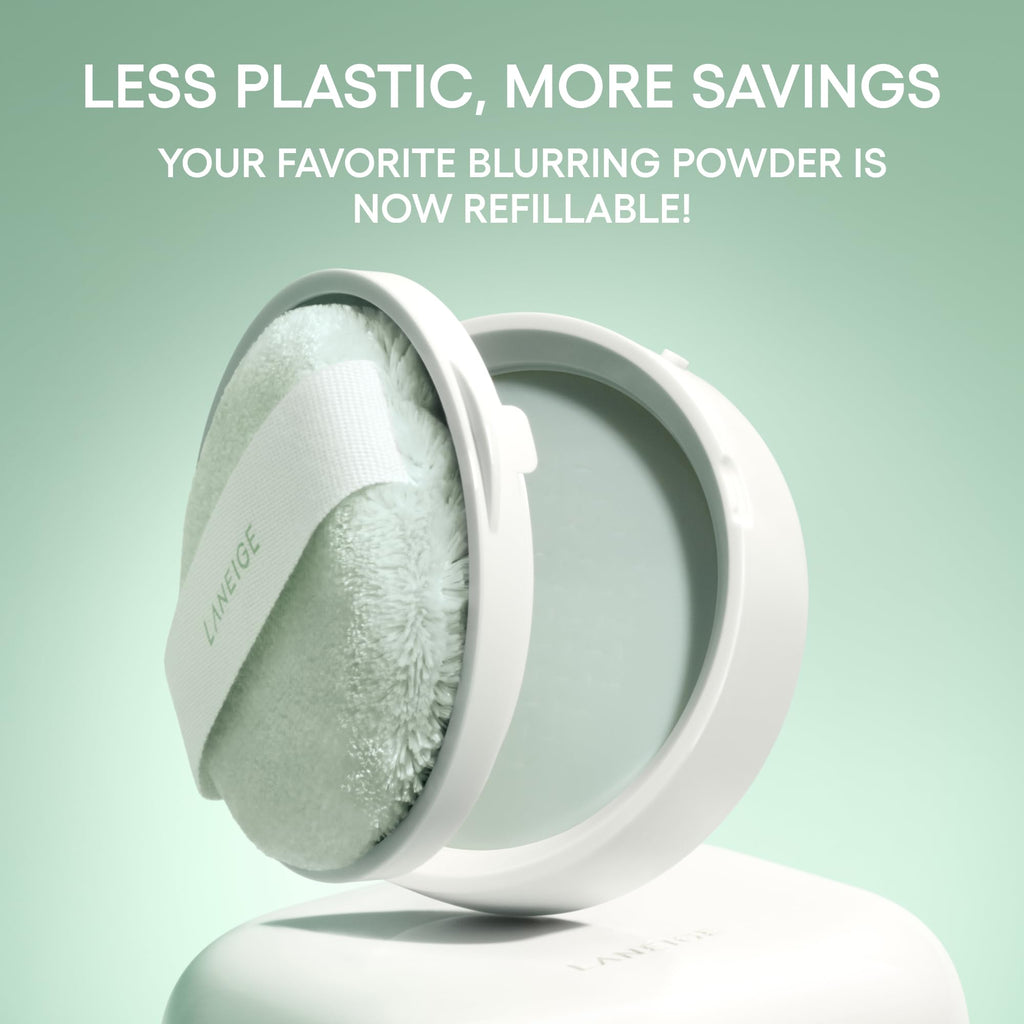 LANEIGE Neo Blurring Powder: Korean Oil-Control Compact with Pore Blurring, Smoothing Finish & Travel-Friendly, No-Spill Packaging