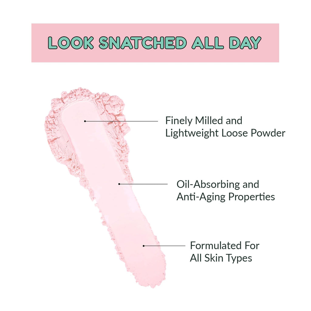 Kimchi Chic Beauty Puff Puff Pass Set and Bake Setting Powder for Makeup, Extra Fluffy Loose Face Powder Poof, Soft Natural Face Makeup for Uneven Skin Tone, 03 Translucent