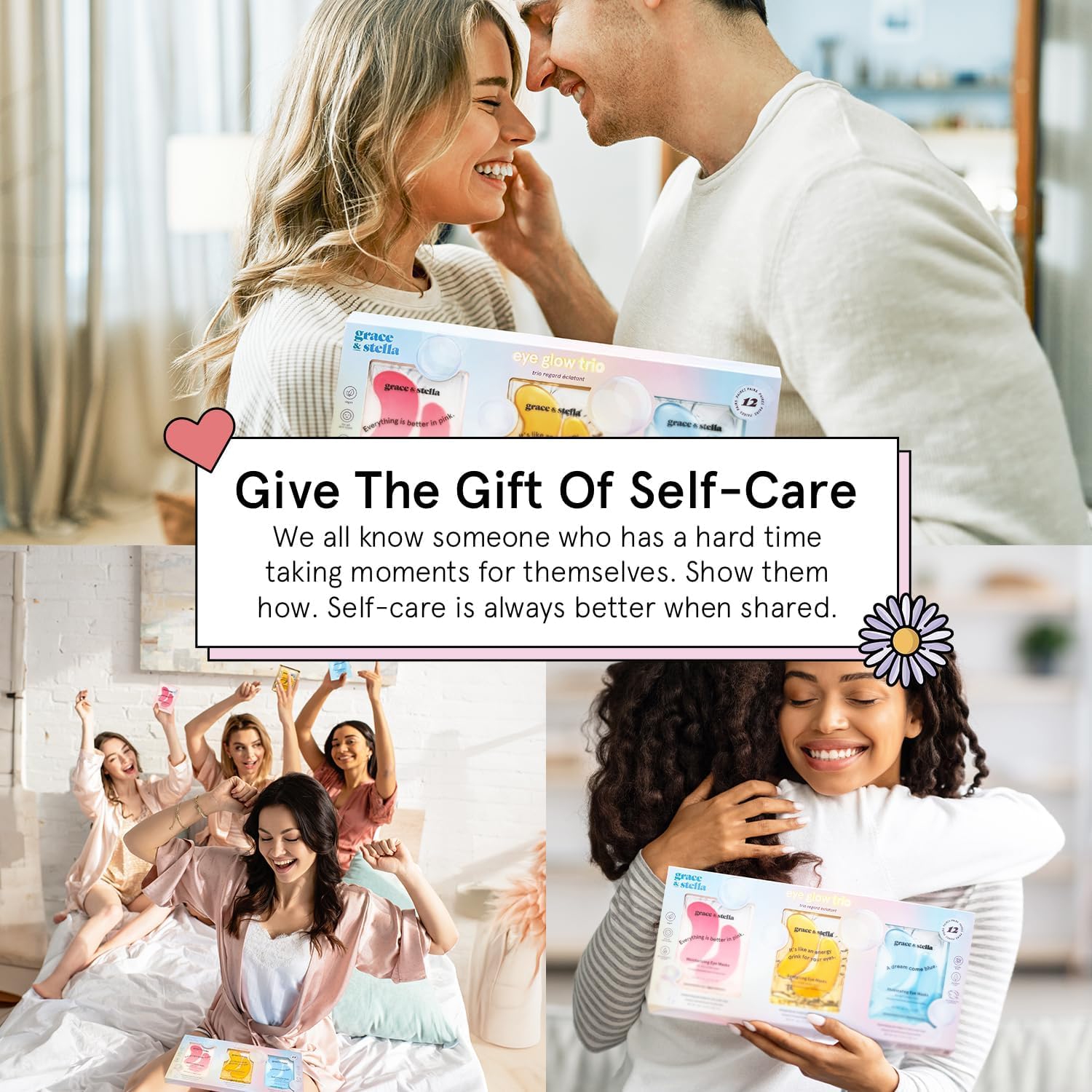 grace & stella Award Winning Under Eye Mask Reduce Dark Circles, Puffy Eyes, Undereye Bags, Wrinkles, Gel Under Eye Patches, Birthday Gifts for Women - Vegan - Thanksgiving Gifts (24 Pairs, Blue)