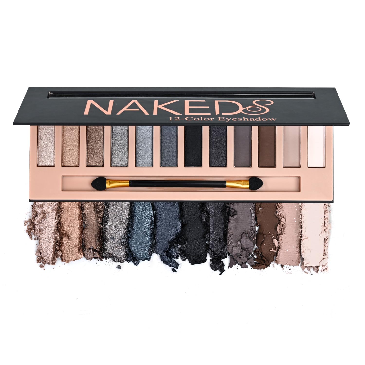 12 Colors Makeup Nude Colors Eyeshadow Palette Natural Nude Matte Shimmer Glitter Pigment Eye Shadow Pallete Set Waterproof Smokey Professional Beauty Makeup Kit (Matte Color A)