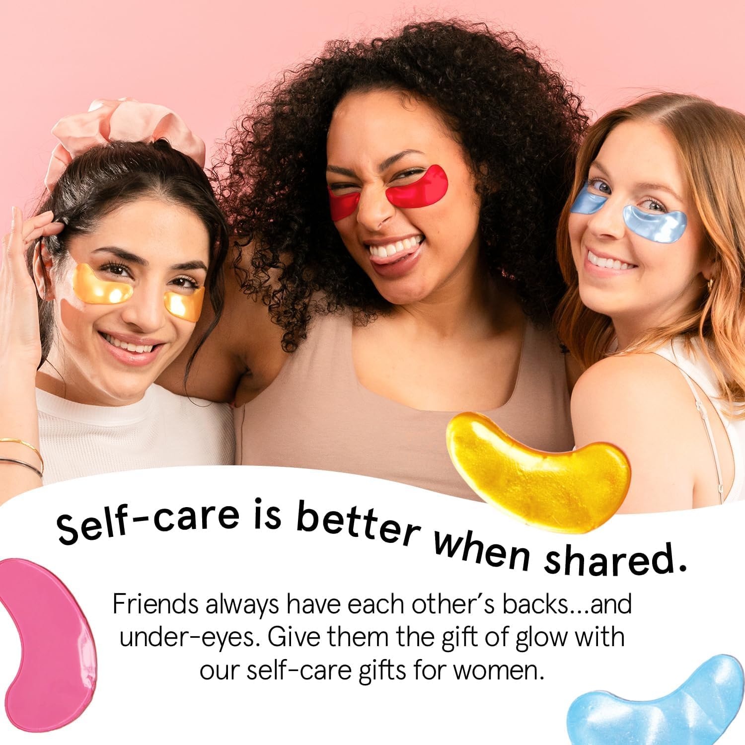 grace & stella Award Winning Under Eye Mask Reduce Dark Circles, Puffy Eyes, Undereye Bags, Wrinkles, Gel Under Eye Patches, Birthday Gifts for Women - Vegan - Thanksgiving Gifts (24 Pairs, Blue)