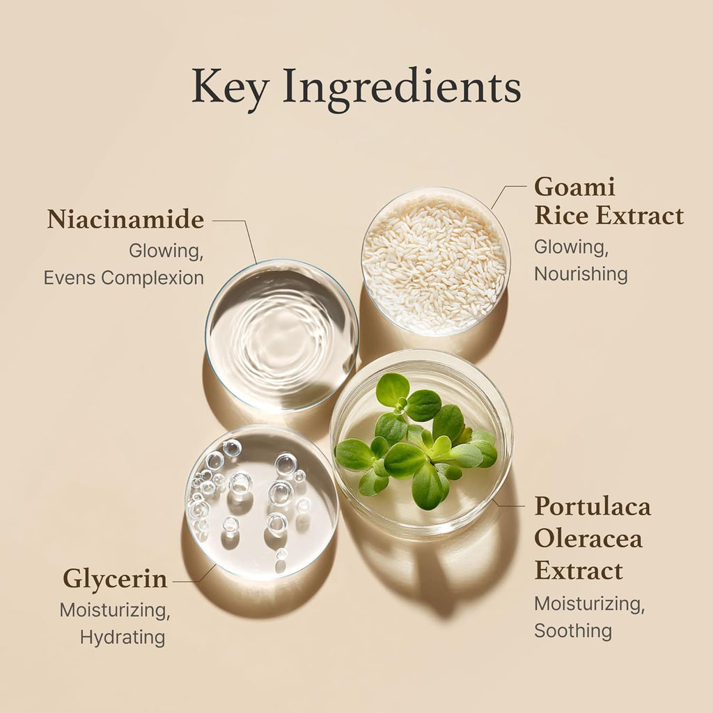 I'm from Rice Toner, for Glowing Skin, Korean Rice Glow Essence with Niacinamide, Hydrating for Dry, Dull, Combination skin