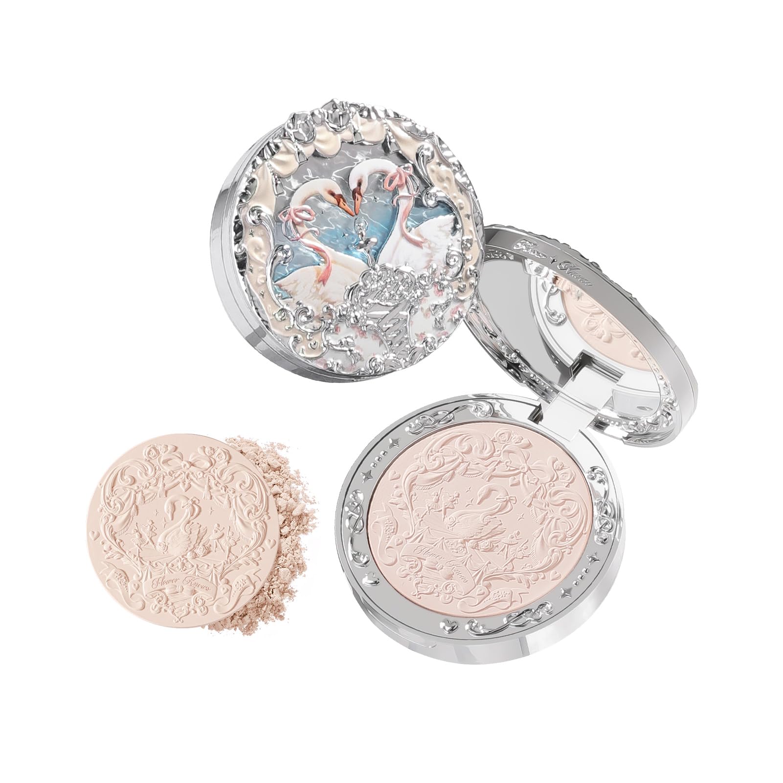 Flower Knows Swan Ballet Embossed Blush