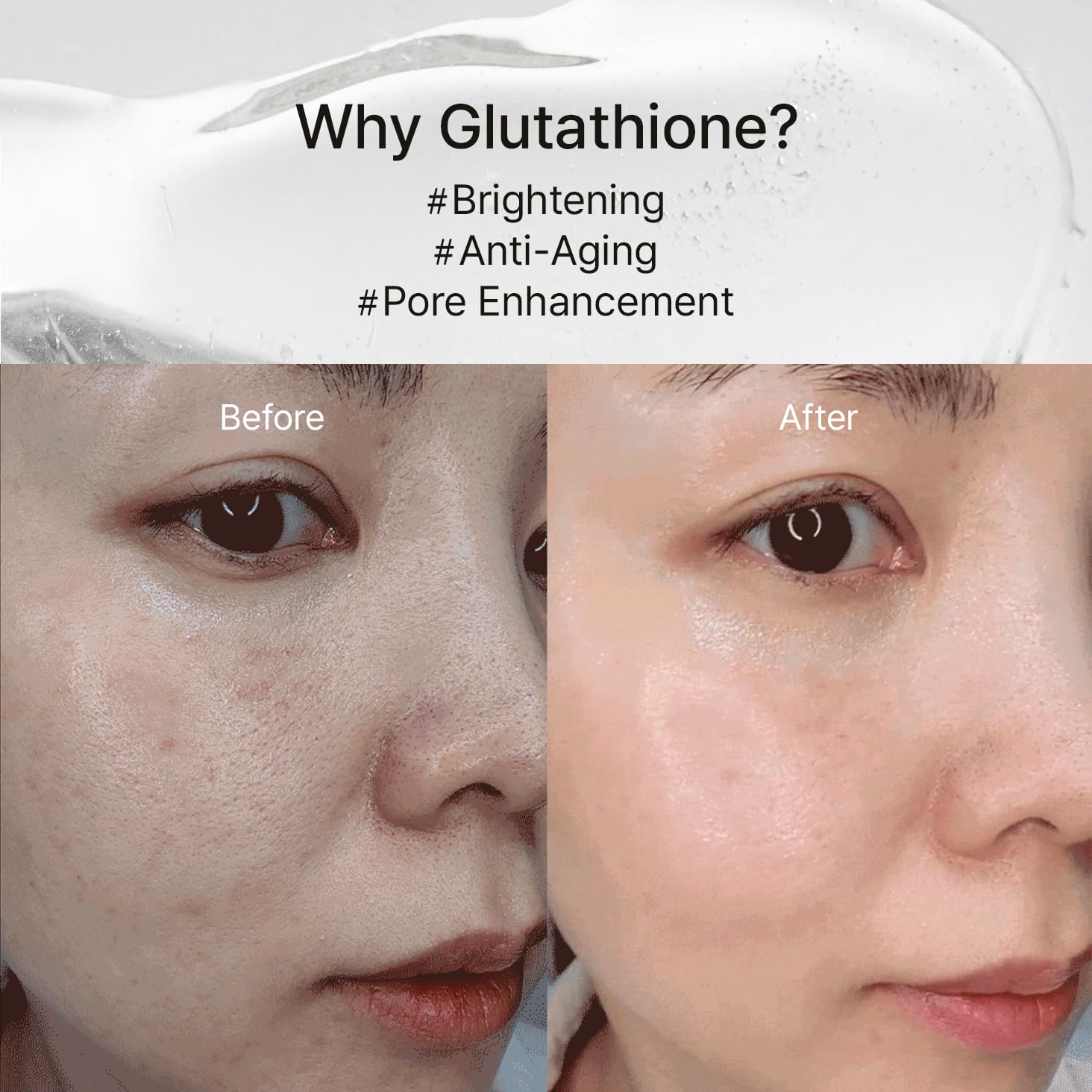 House of B Glow Glutathione 2-Step Face Film Set for Wrinkle Reduction & Skin Tone Enhancement, Shine Your Light with 3 Counts Korean Mask