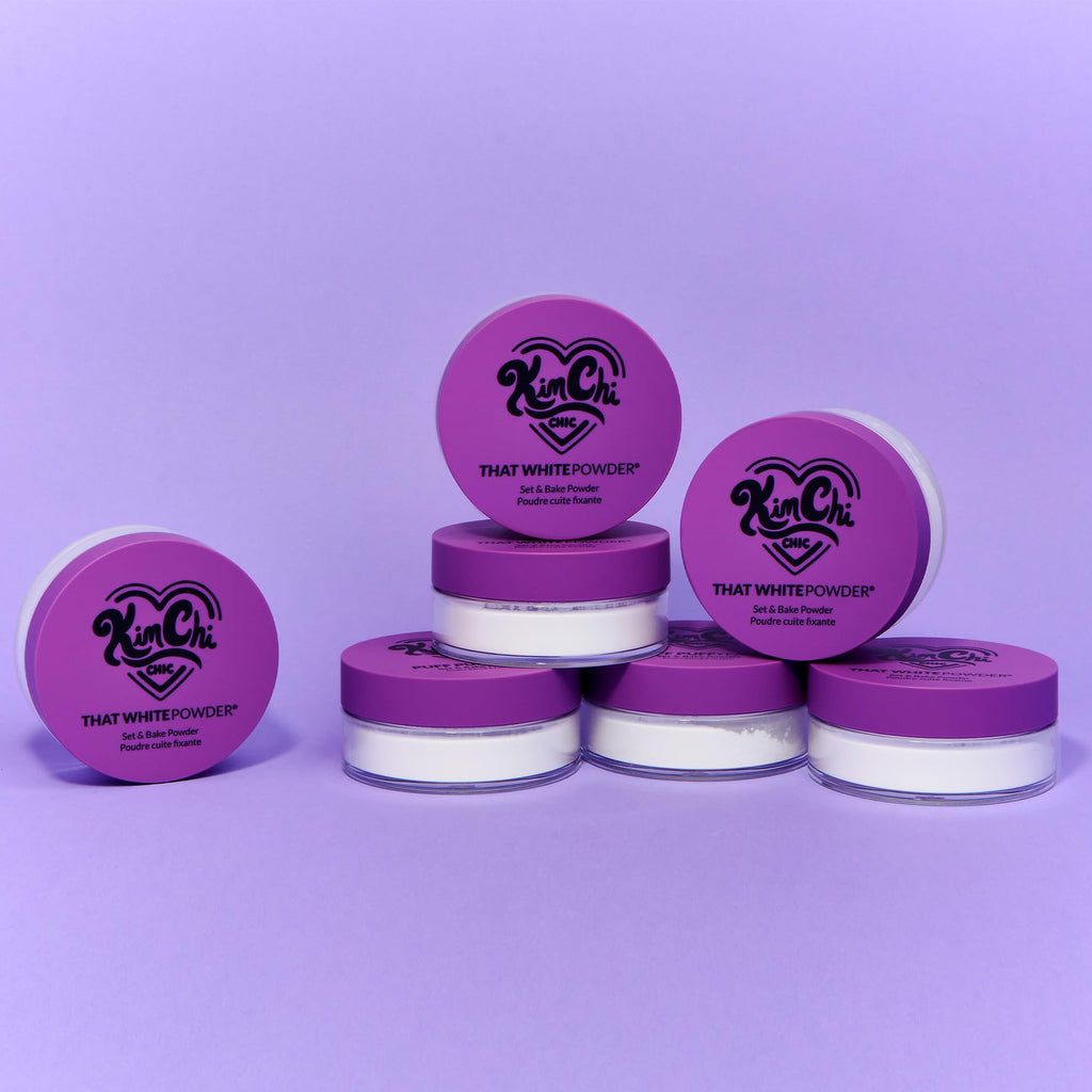 Kimchi Chic Beauty Puff Puff Pass Set and Bake Setting Powder for Makeup, Extra Fluffy Loose Face Powder Poof, Soft Natural Face Makeup for Uneven Skin Tone, 03 Translucent