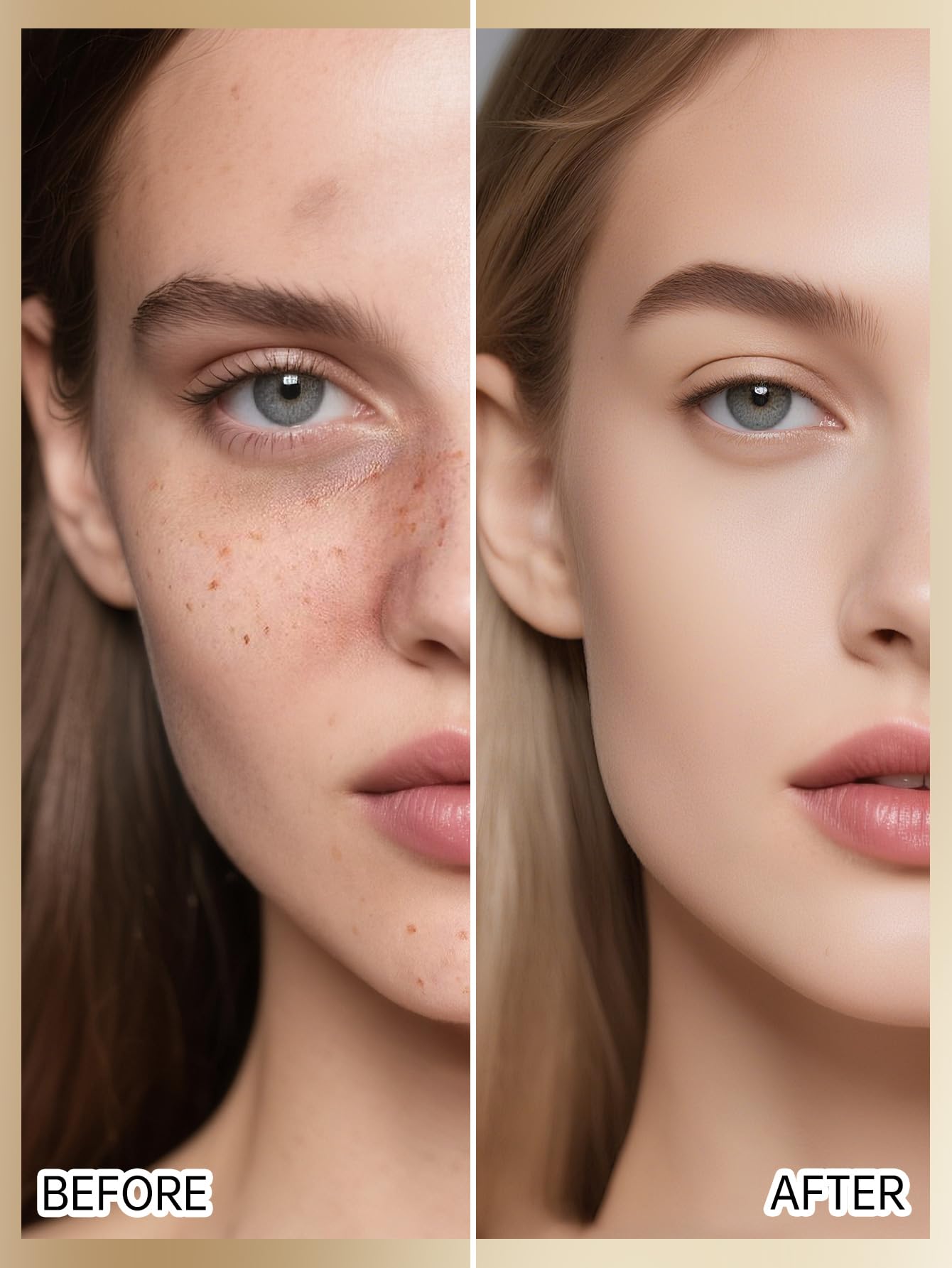 CATKIN Phoenix Cushion Foundation Buildable Coverage Anti-Aging Makeup, Sheer Finish, Refill Included, Natural Beige 0.46 Oz x 2 (Natural Coverage (Light Beige)