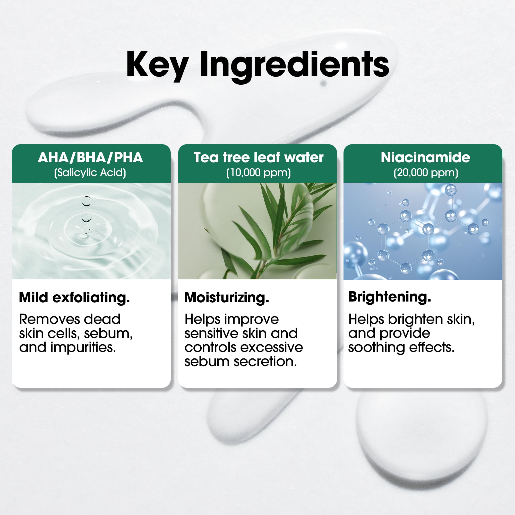 SOME BY MI AHA BHA PHA 30 Days Miracle Toner – 5.07oz, 150ml – Korean Salicylic Acid Exfoliating Face Toner for All Skin Types – Daily Pore Care & Oil Control with 2% Niacinamide – Korean Skin Care