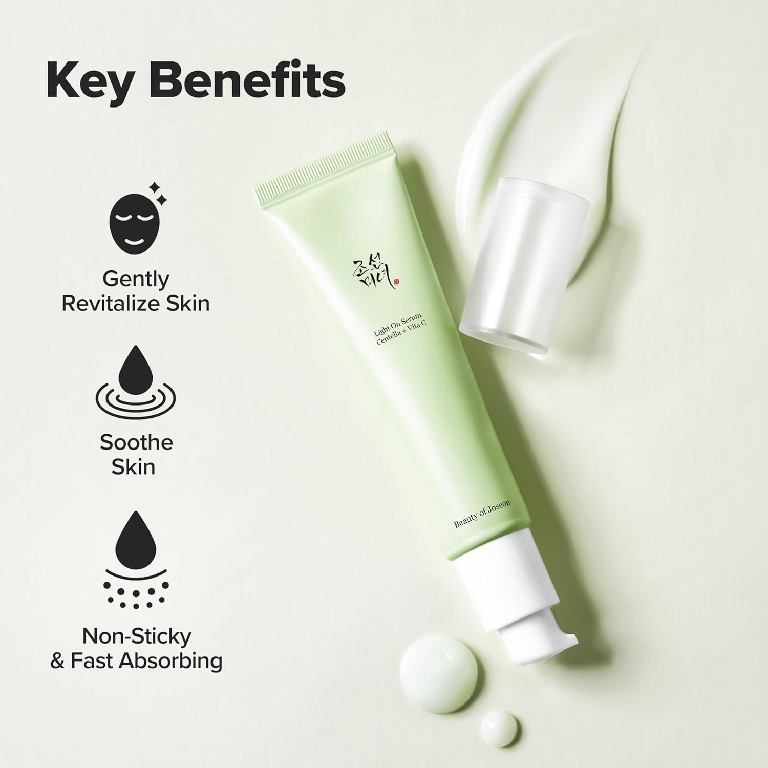 Beauty of Joseon Light On Serum Vitamin C Centella Dark Spot Fine Lines Pigmentation Correcting Serum, Hydrating Moisturizer, Korean Skin Care for Men and Women, 30ml, 1 fl.oz