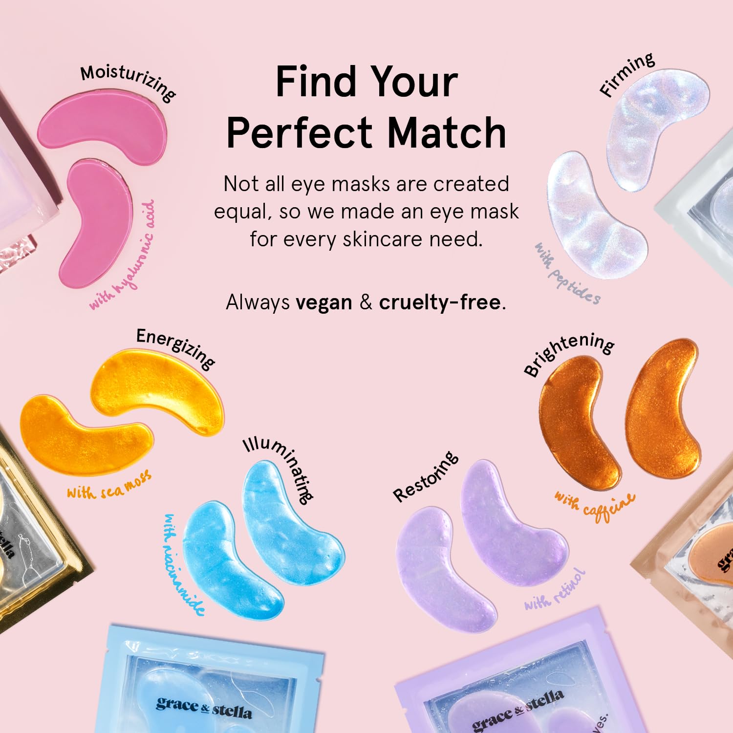 grace & stella Award Winning Under Eye Mask Reduce Dark Circles, Puffy Eyes, Undereye Bags, Wrinkles, Gel Under Eye Patches, Birthday Gifts for Women - Vegan - Thanksgiving Gifts (24 Pairs, Blue)