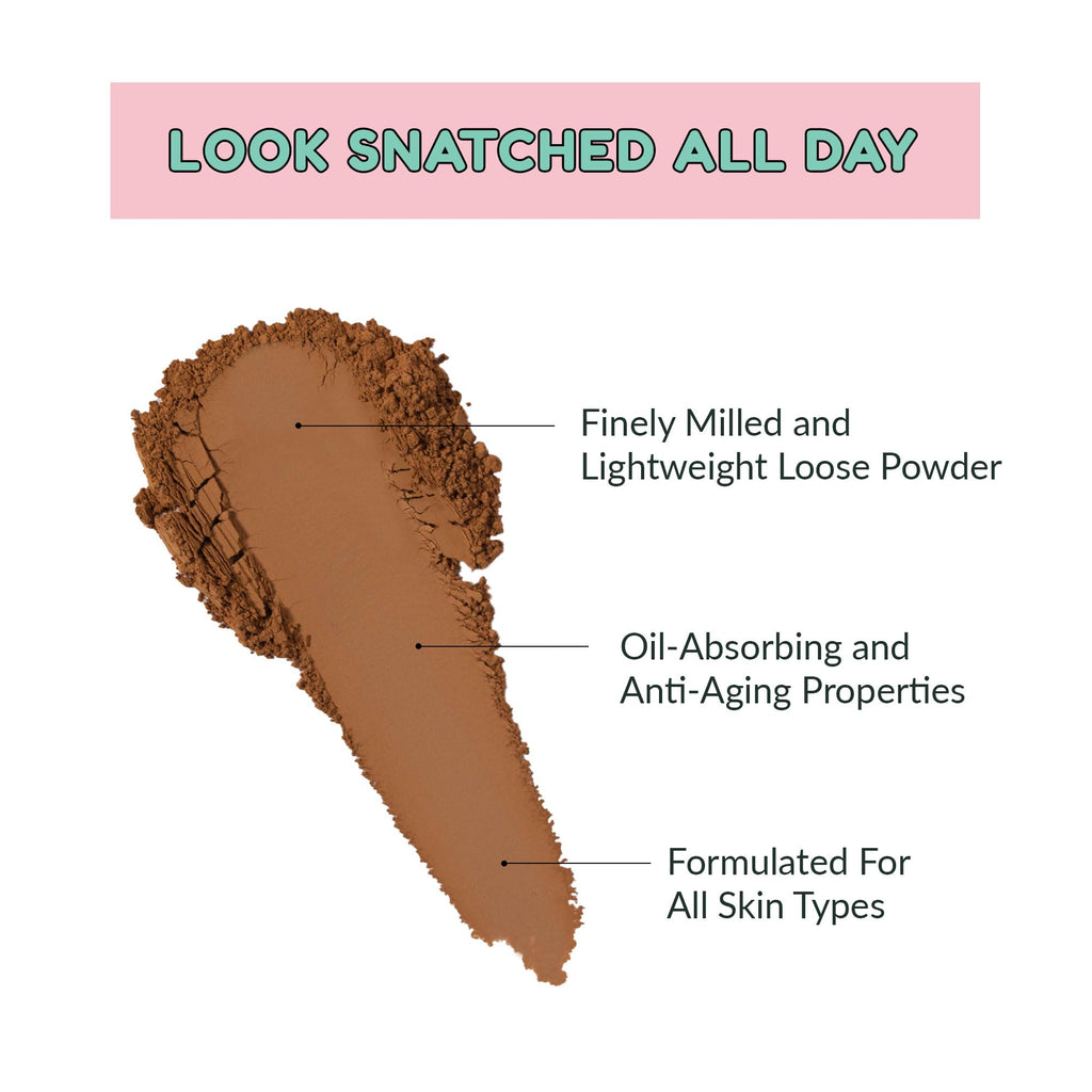 Kimchi Chic Beauty Puff Puff Pass Set and Bake Setting Powder for Makeup, Extra Fluffy Loose Face Powder Poof, Soft Natural Face Makeup for Uneven Skin Tone, 03 Translucent