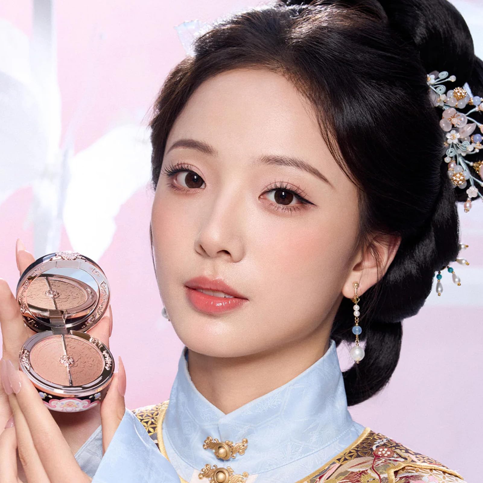 Flower Knows Butterfly Cloud Collar Rouge Box Highlighting & Blush Duo Powder