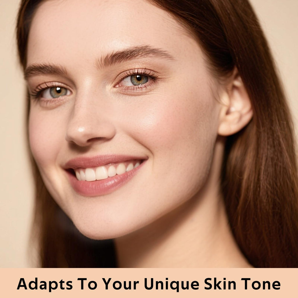 KIMUSE Color Changing Foundation, 4 In 1 Smart Shade Skin Tone Foundation Makeup, Waterproof, Long Wear Buildable Natural Finish Tinted Moisturizer Face Makeup For All Skin Tones, Vegan & Cruelty-Free