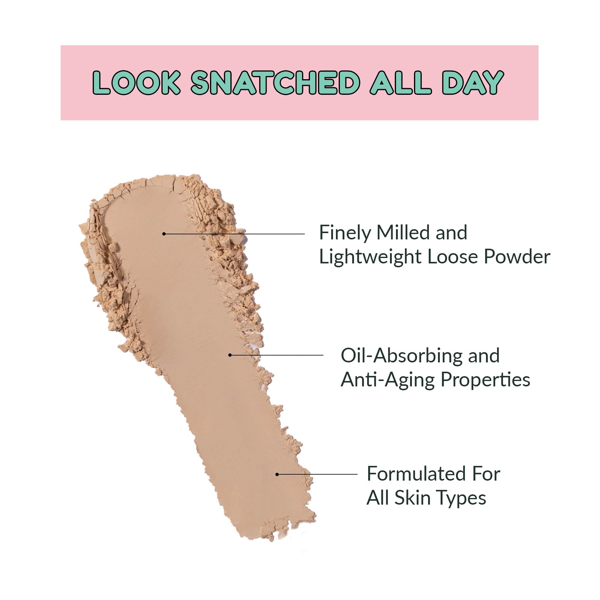 Kimchi Chic Beauty Puff Puff Pass Set and Bake Setting Powder for Makeup, Extra Fluffy Loose Face Powder Poof, Soft Natural Face Makeup for Uneven Skin Tone, 03 Translucent