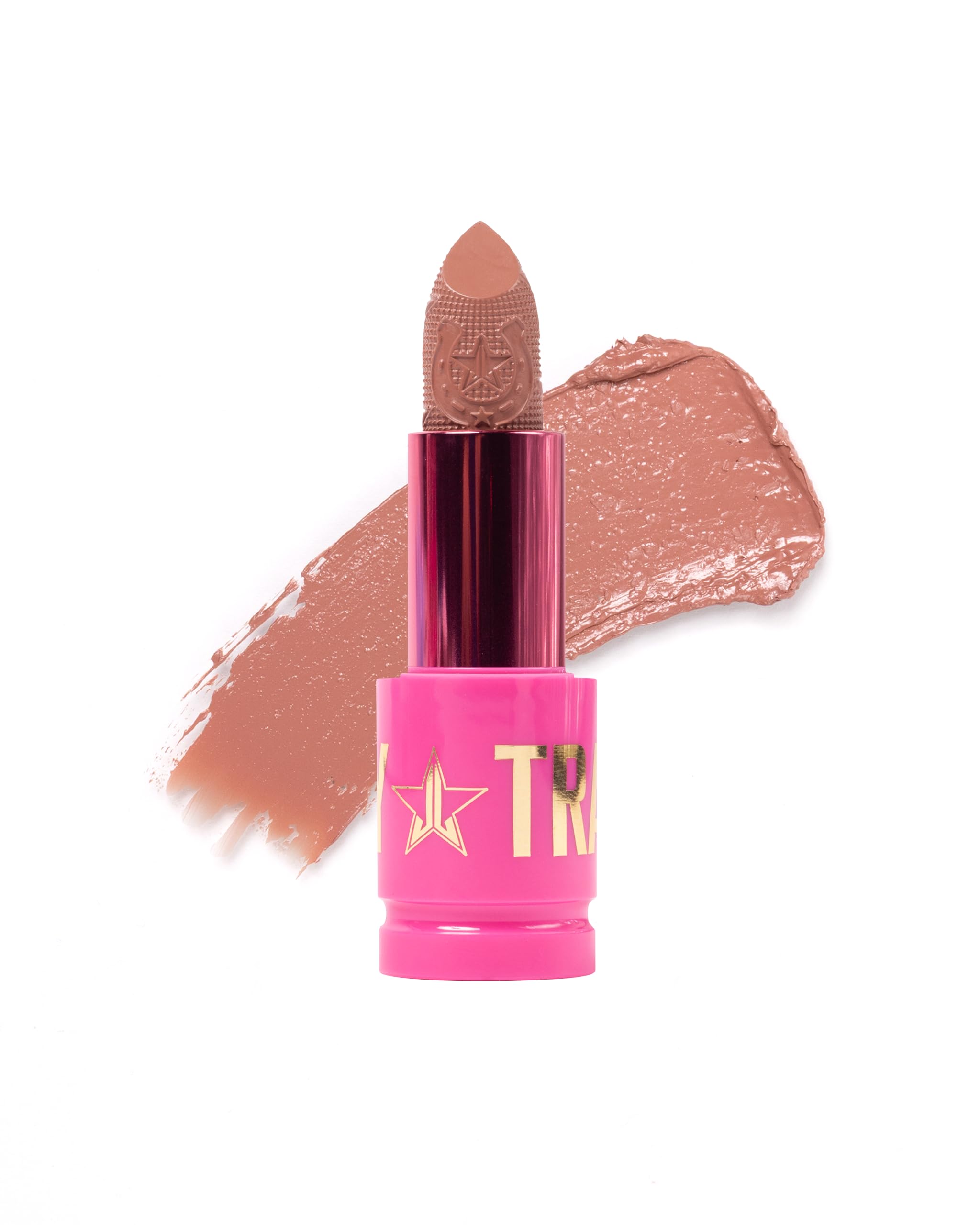 Jeffree Star Cosmetics Shiny Trap Lipstick, 13 Shades Collection, Creamy Formula, High Shine Finish, Nourishing with Pomegranate & Jojoba Oil, 0.11 oz (Dirt Road)