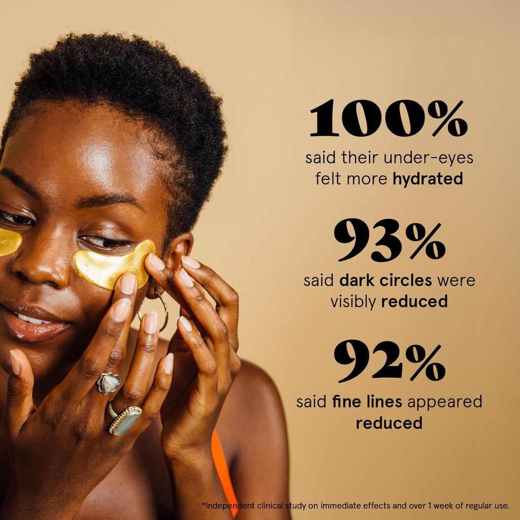 grace & stella Award Winning Under Eye Mask Reduce Dark Circles, Puffy Eyes, Undereye Bags, Wrinkles, Gel Under Eye Patches, Birthday Gifts for Women - Vegan - Thanksgiving Gifts (24 Pairs, Blue)