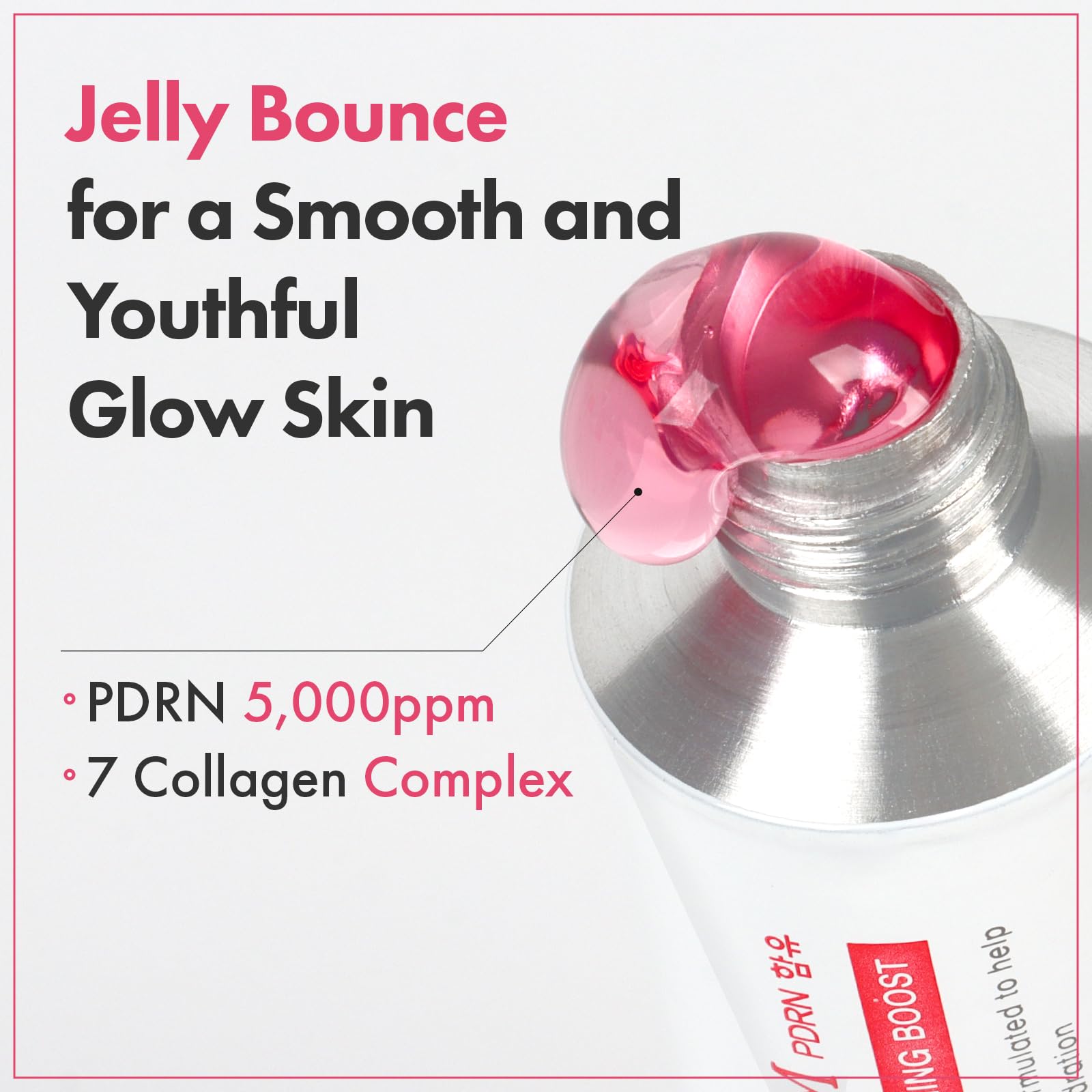 TOSOWOONG PDRN Collagen Jelly Cream, 5,000ppm Salmon DNA PDRN, Niacinamide, Hydrolyzed Collagen, Glow, Hydrating, Firming, Uneven Skin Tone, No artificial color, Korean Skin Care, 50ml, 1.69 fl.oz.