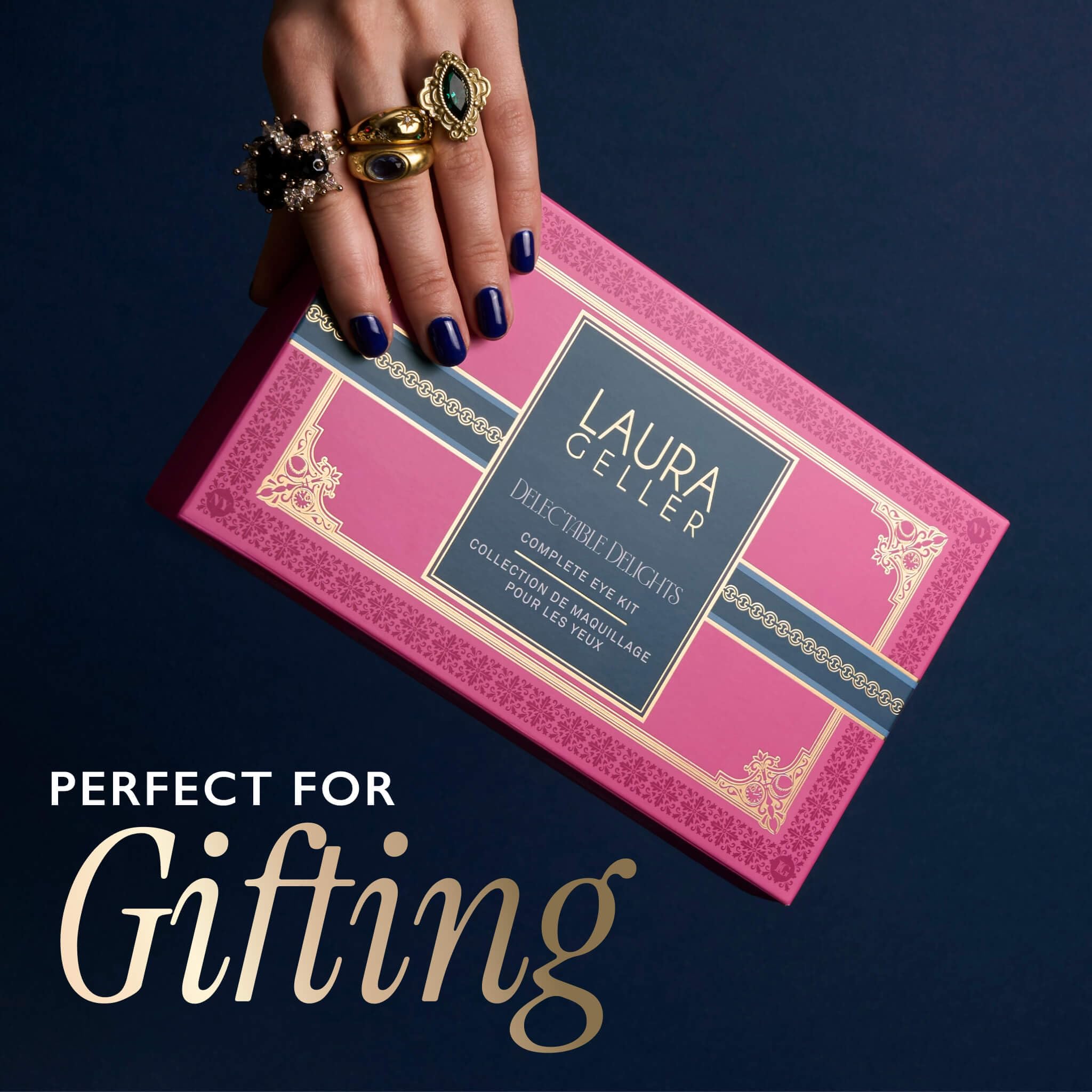 LAURA GELLER NEW YORK The Delectables Earthy Essentials Baked Eyeshadow Palette | 14 Pigmented Eyeshadows Blendable Natural Look