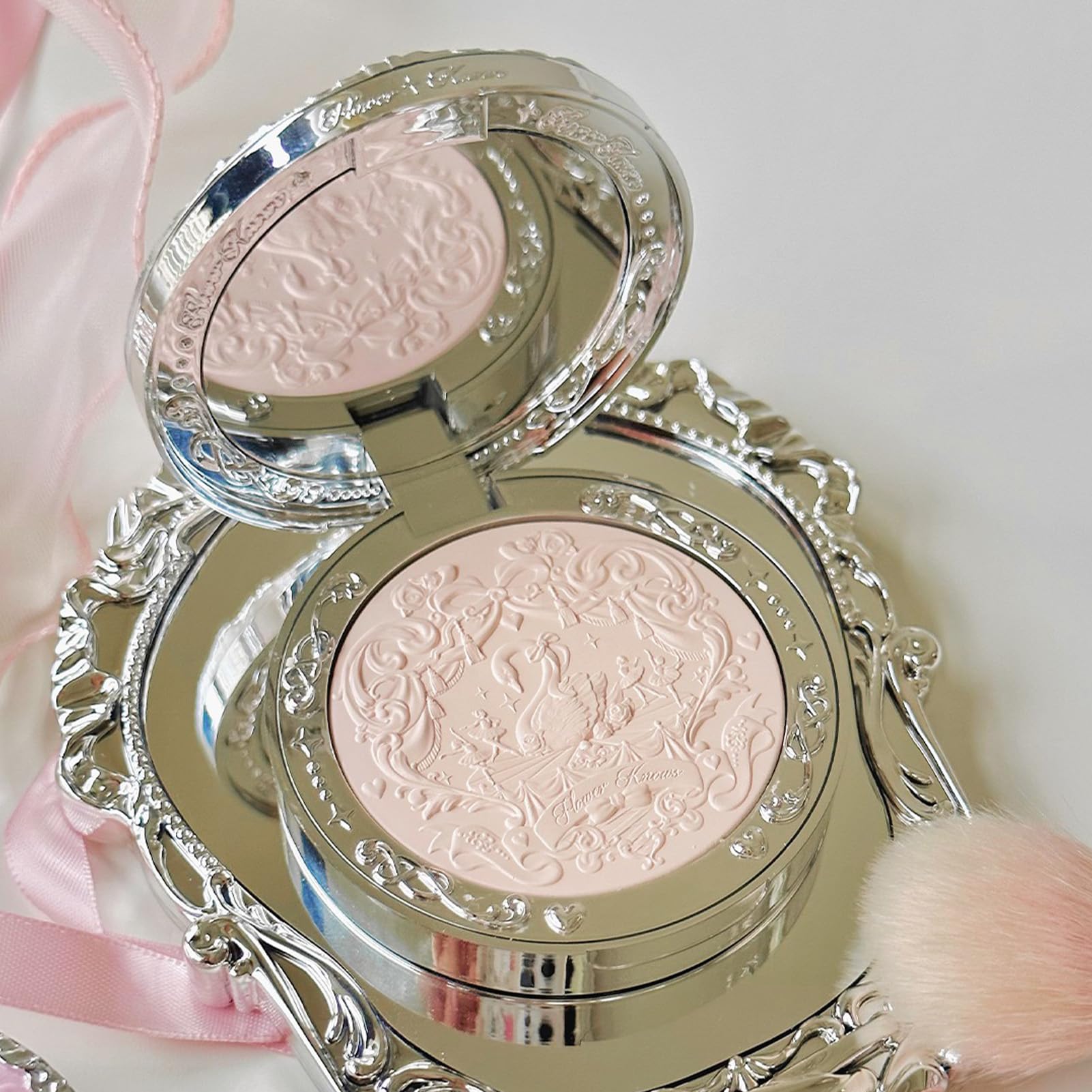 Flower Knows Swan Ballet Embossed Blush