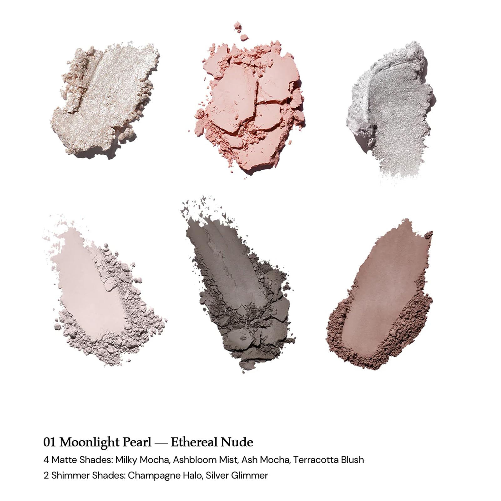 Flower Knows Shell's Jewel 6-Color Makeup Palette, Eyeshadow, Blush, Highlighting & Contour All-in-One