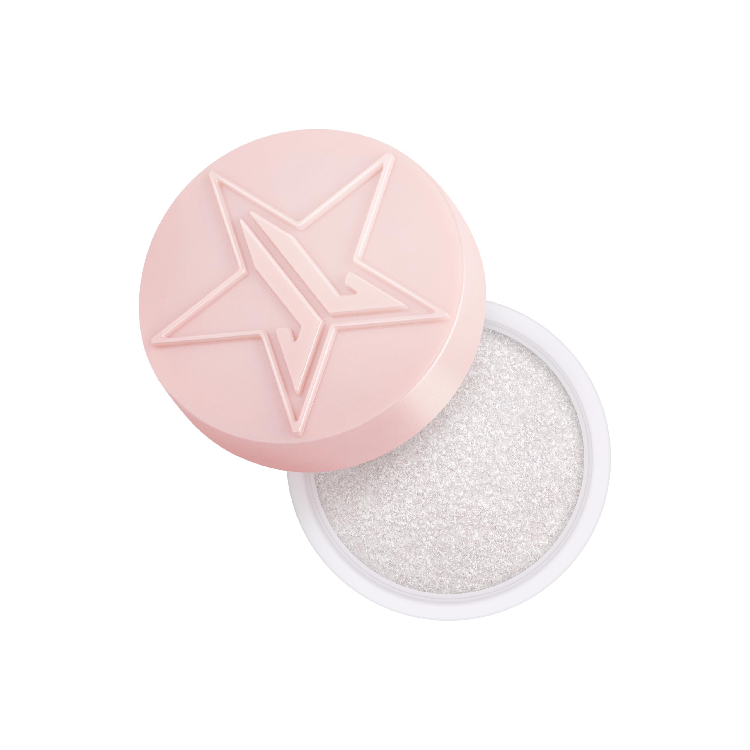 Jeffree Star Cosmetics Eye Gloss Powder, Wet-Powder Eyeshadow, High-Intensity Glass Effect, Brilliant Pearls, 0.16 oz, 4 Colors (Blunt of Diamonds)