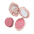 Flower Knows Strawberry Rococo Embossed Blush,Pink Matte Finish,Buildable & Blendable Powder Blush for cheeks,Natural Flush for All Skin Tones(03 Classic Ballet,5g)