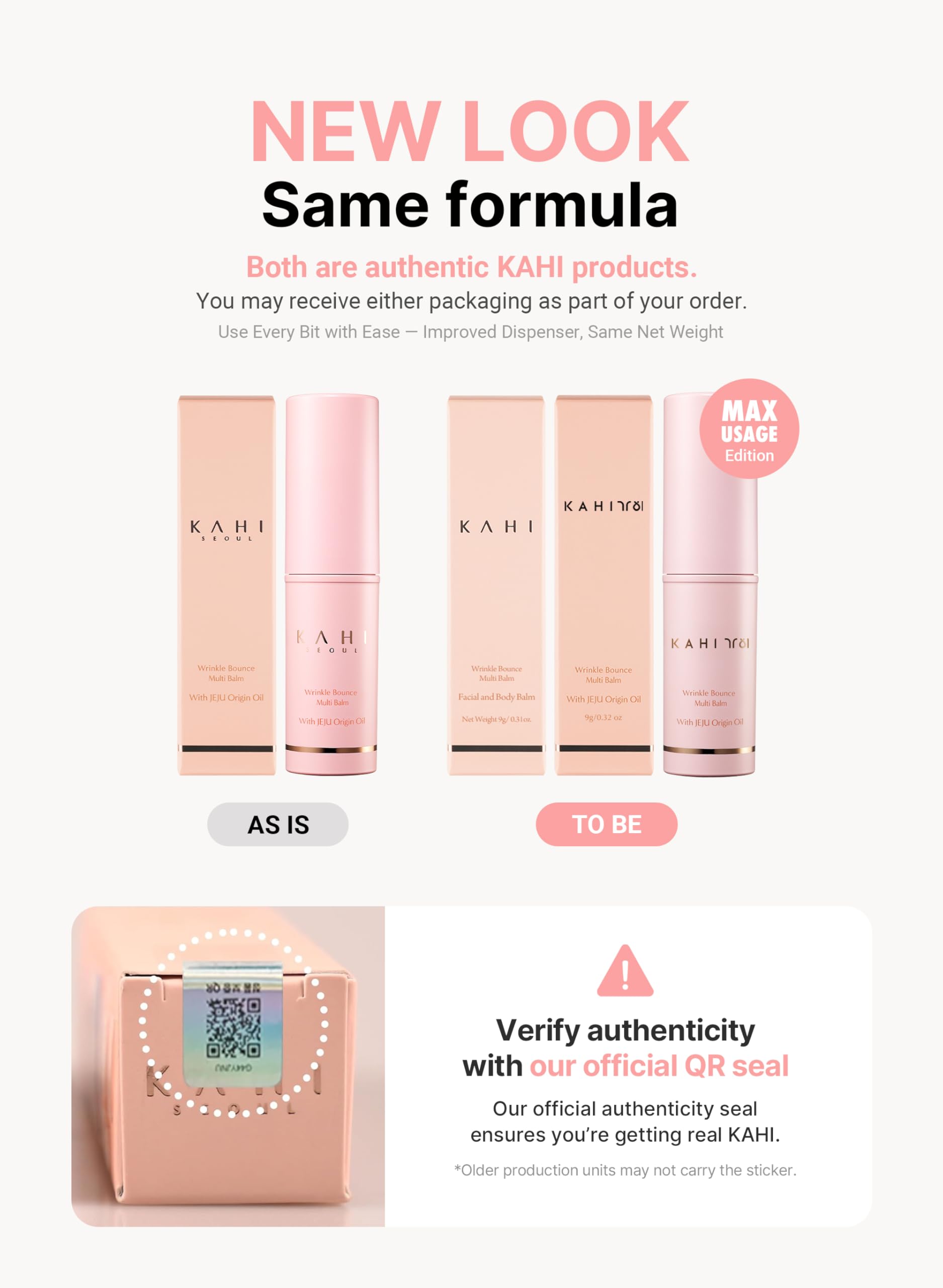 KAHI Wrinkle Bounce Multi Balm Stick | PDRN Collagen Wrinkle Stick | Korean Skin Care |All-in-One Hydrating Lip Balm Eye Cream Neck Cream Make Up Base & Face Mist Moisture Balm