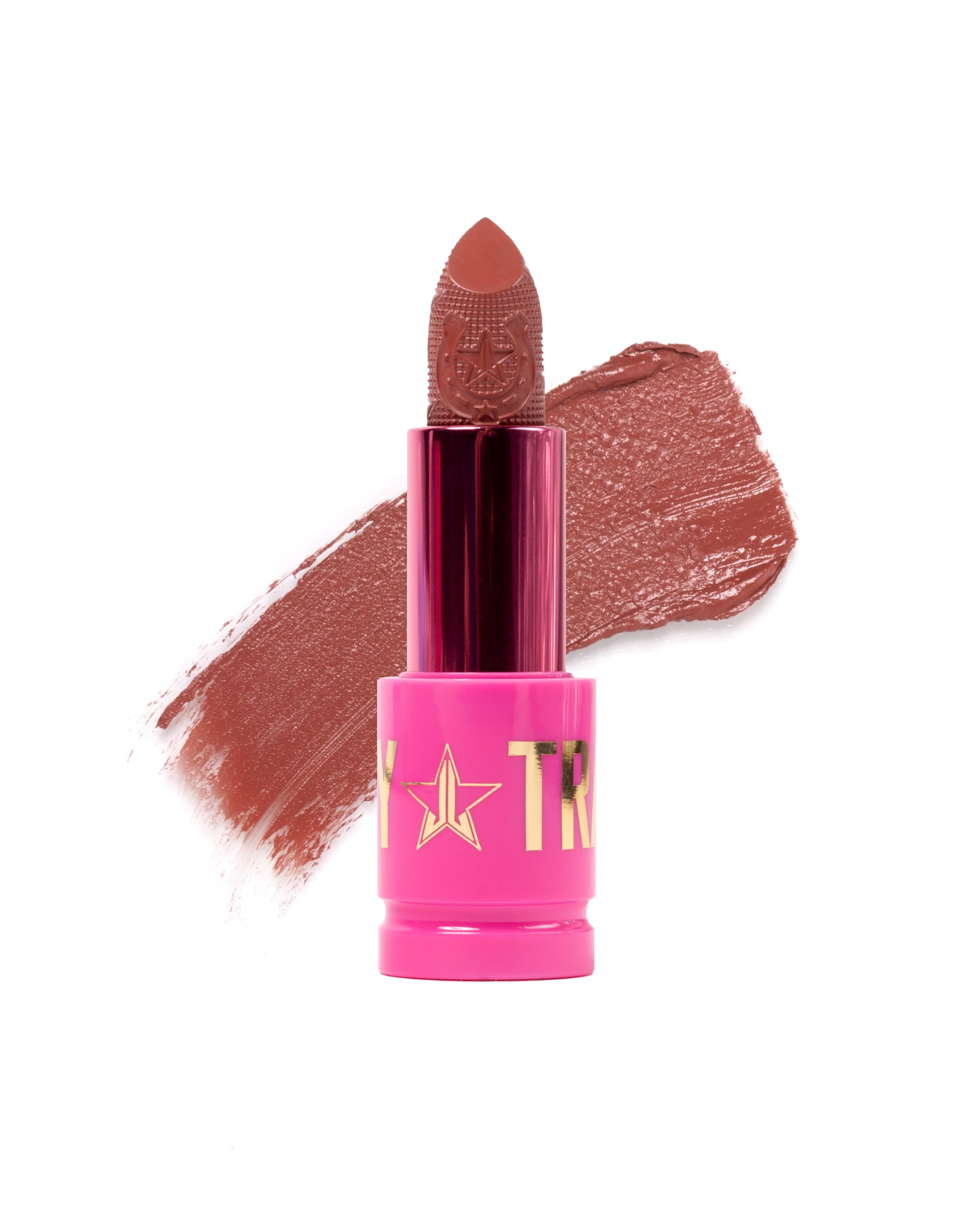 Jeffree Star Cosmetics Shiny Trap Lipstick, 13 Shades Collection, Creamy Formula, High Shine Finish, Nourishing with Pomegranate & Jojoba Oil, 0.11 oz (Dirt Road)