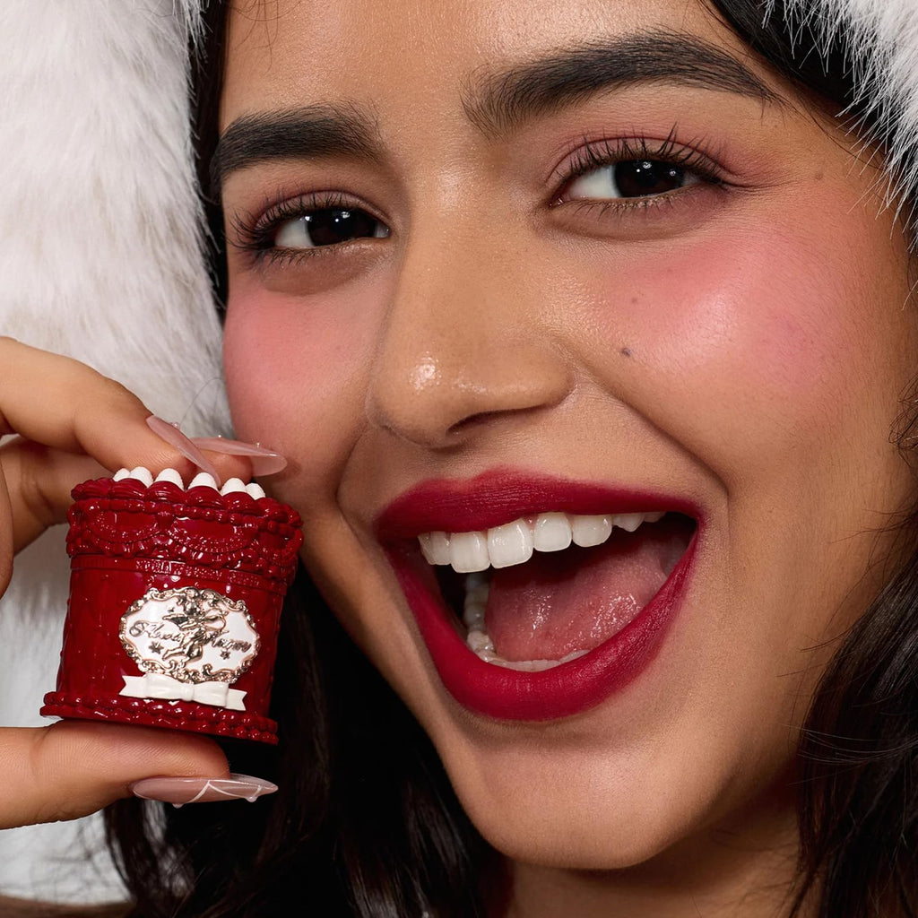 Flower Knows Strawberry Cupid Cake Lip Cream,Velvety-Smooth Matte Liquid