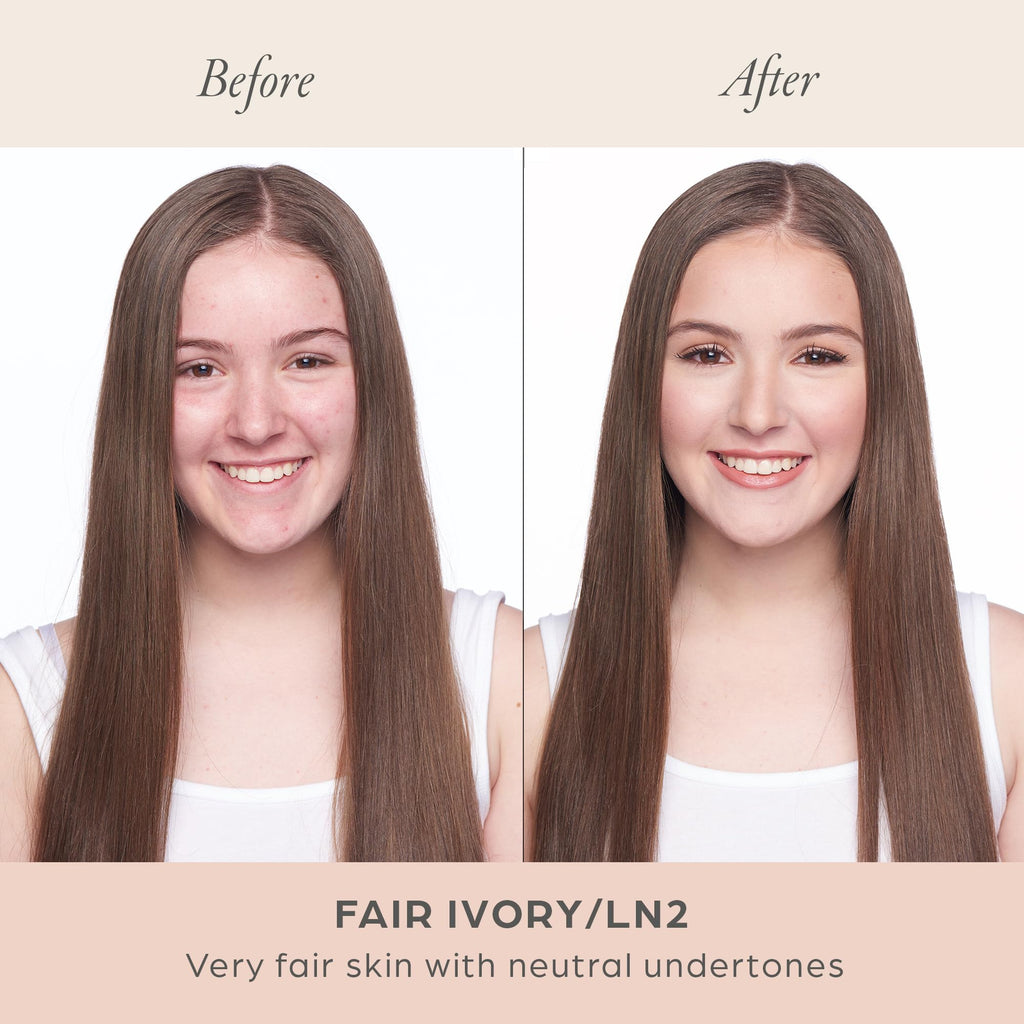 PÜR MINERALS 4-in-1 Love Your Selfie Longwear Foundation & Concealer Full Coverage Liquid Foundation, Hydrating Formula, Cruelty Free