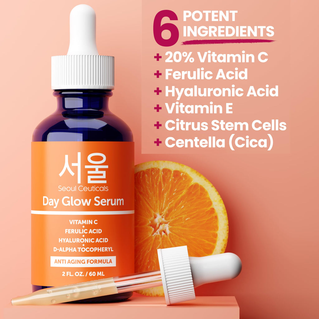 SeoulCeuticals PDRN Serum Salmon DNA Vitamin C Serum – Korean Skincare Anti Aging PDNR Skin Repair Booster – K Beauty Skin Care for Face 1oz