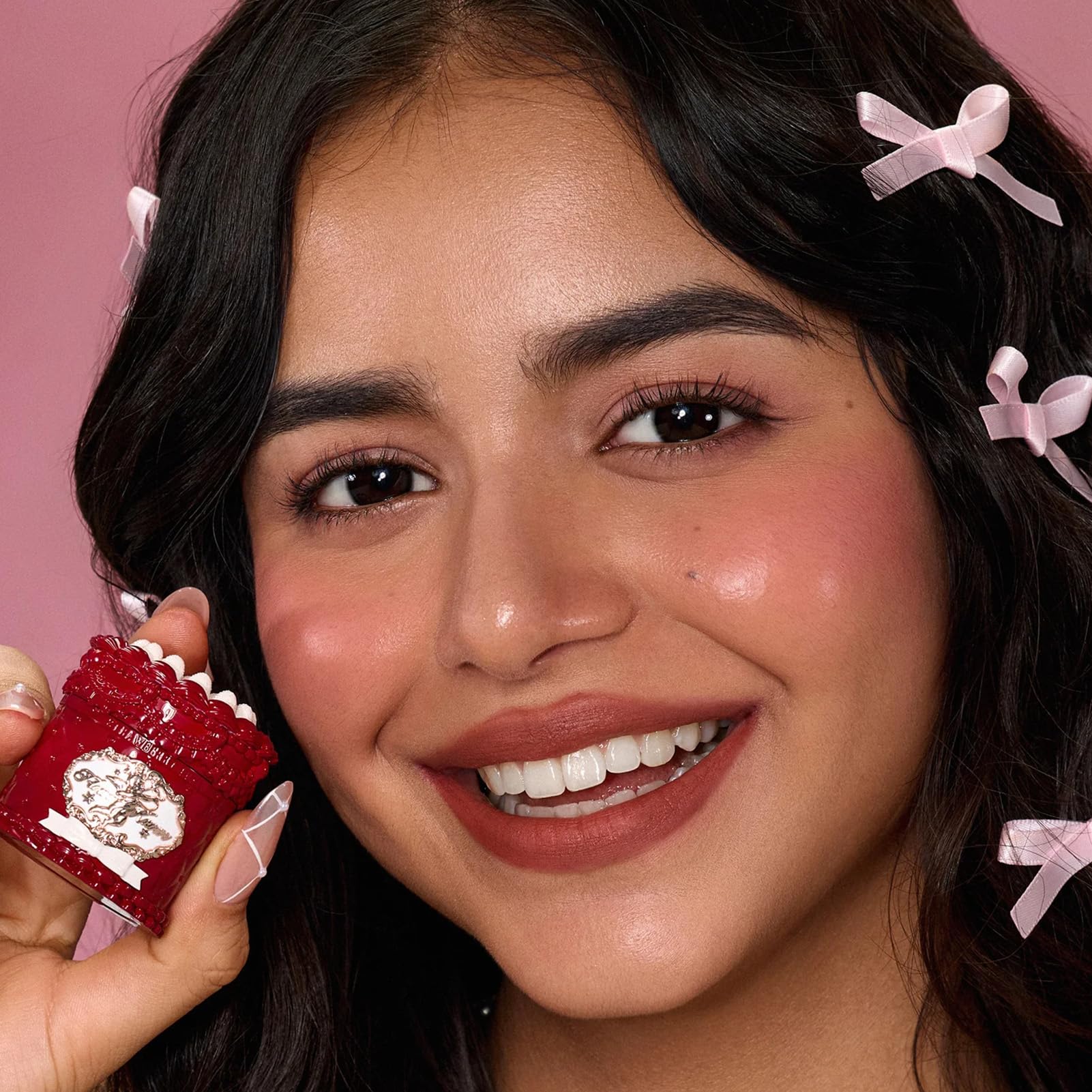 Flower Knows Strawberry Cupid Cake Lip Cream,Velvety-Smooth Matte Liquid