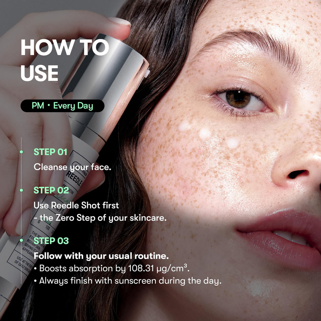 VT COSMETICS CICA Reedle Shot 100, Spicule Microneedling Serum for Pore Care & Exfoliation, Exosome, Centella Asiatica for Glass Skin, Skin Texture, Korean Liquid Skin Booster (1.69 Fl Oz / 50ml)