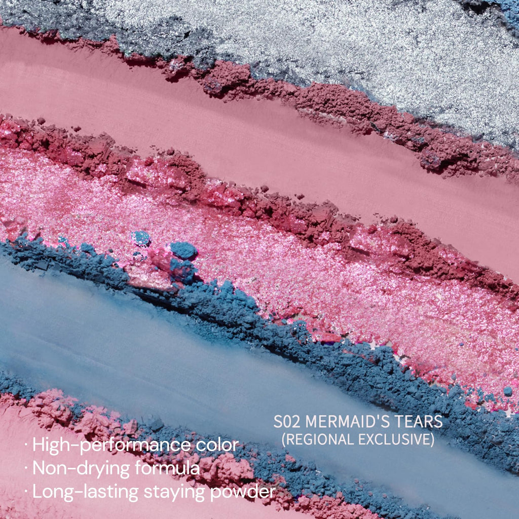 Flower Knows Shell's Jewel 6-Color Makeup Palette, Eyeshadow, Blush, Highlighting & Contour All-in-One