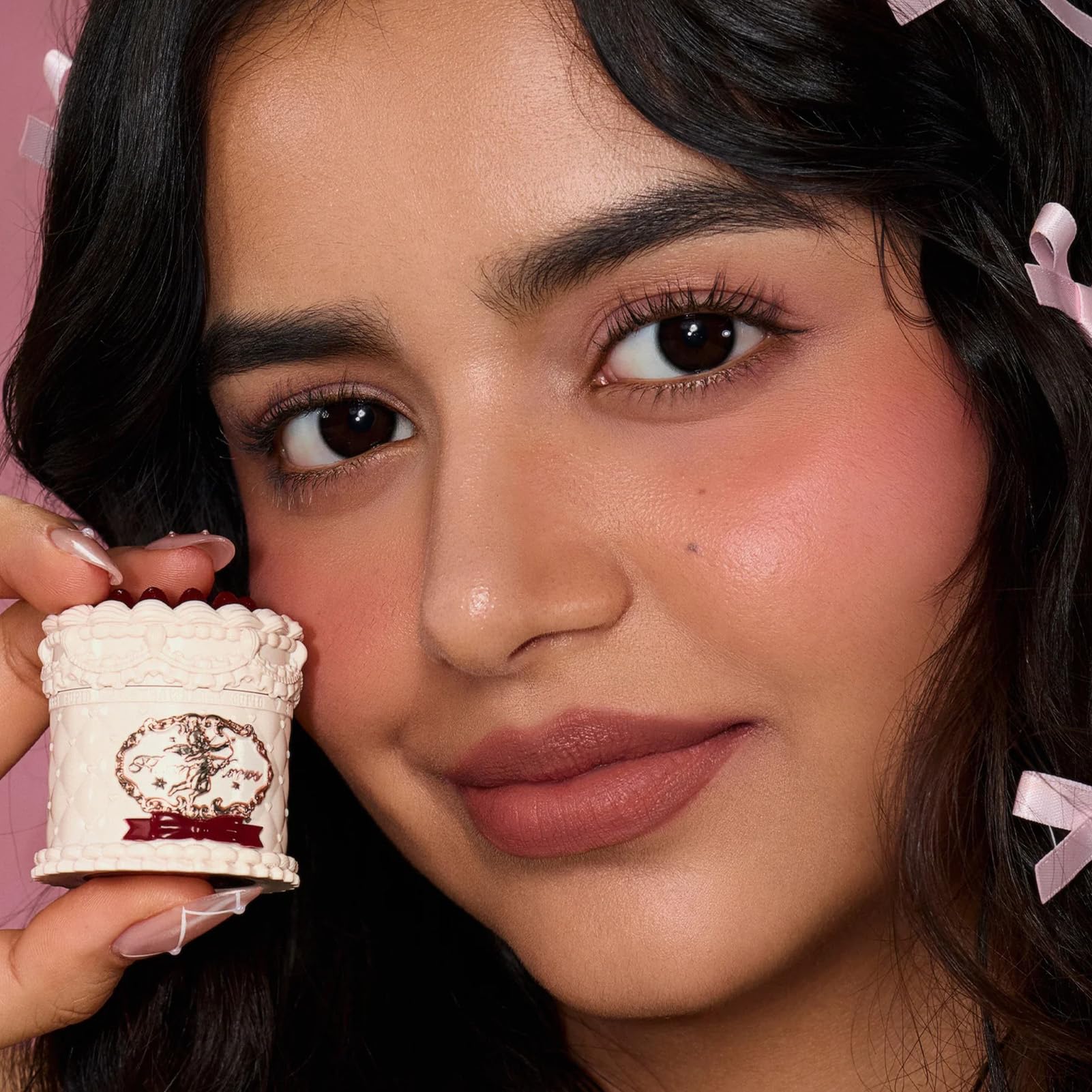 Flower Knows Strawberry Cupid Cake Lip Cream,Velvety-Smooth Matte Liquid