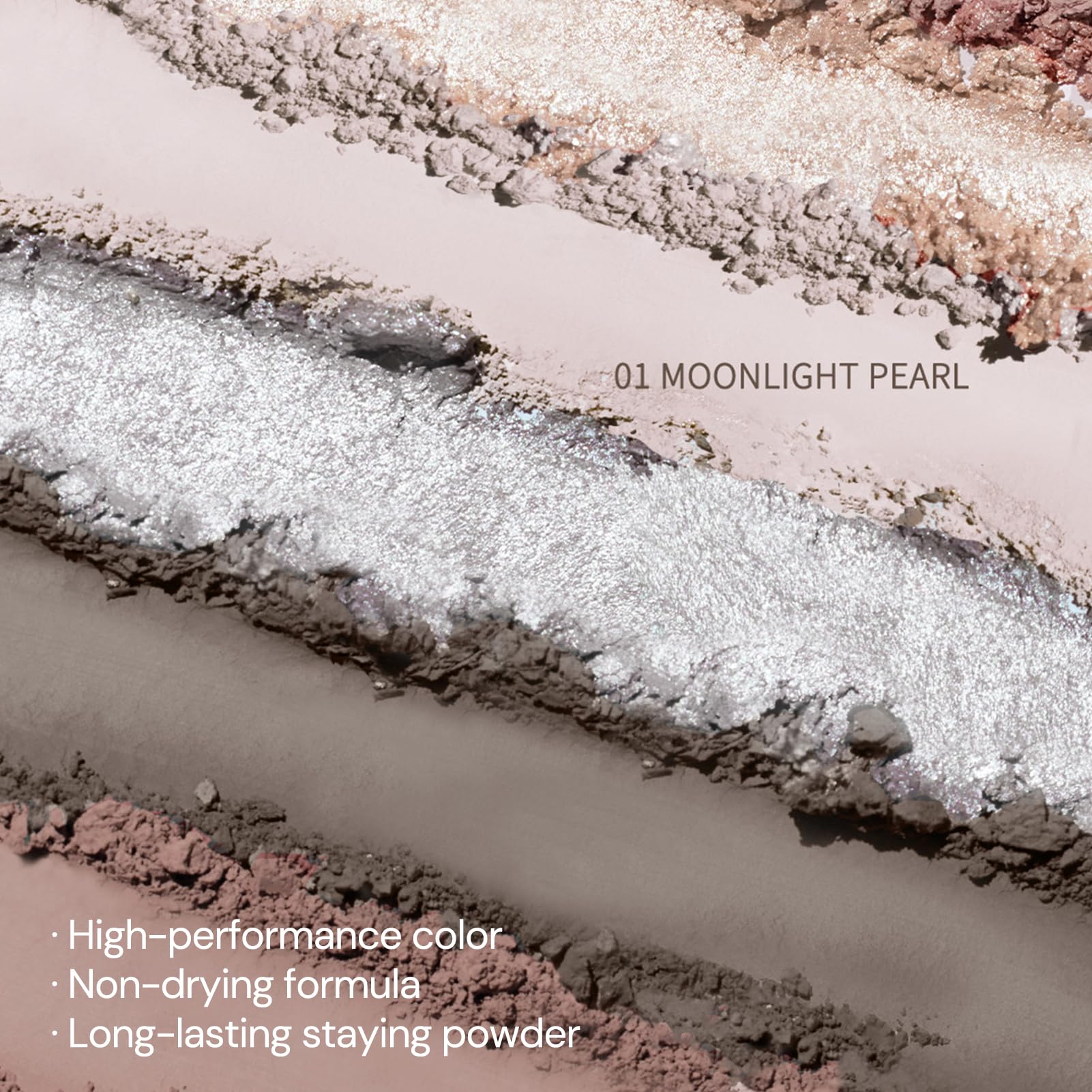 Flower Knows Shell's Jewel 6-Color Makeup Palette, Eyeshadow, Blush, Highlighting & Contour All-in-One