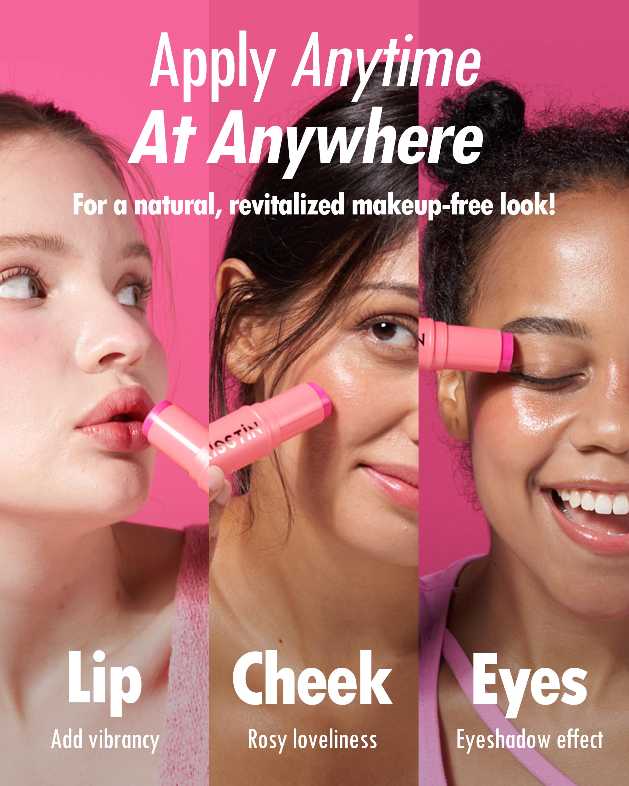 KAHI Wrinkle Bounce Multi Balm Stick | PDRN Collagen Wrinkle Stick | Korean Skin Care |All-in-One Hydrating Lip Balm Eye Cream Neck Cream Make Up Base & Face Mist Moisture Balm