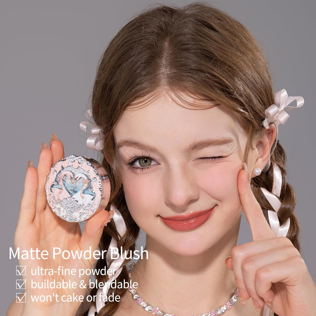Flower Knows Swan Ballet Embossed Blush